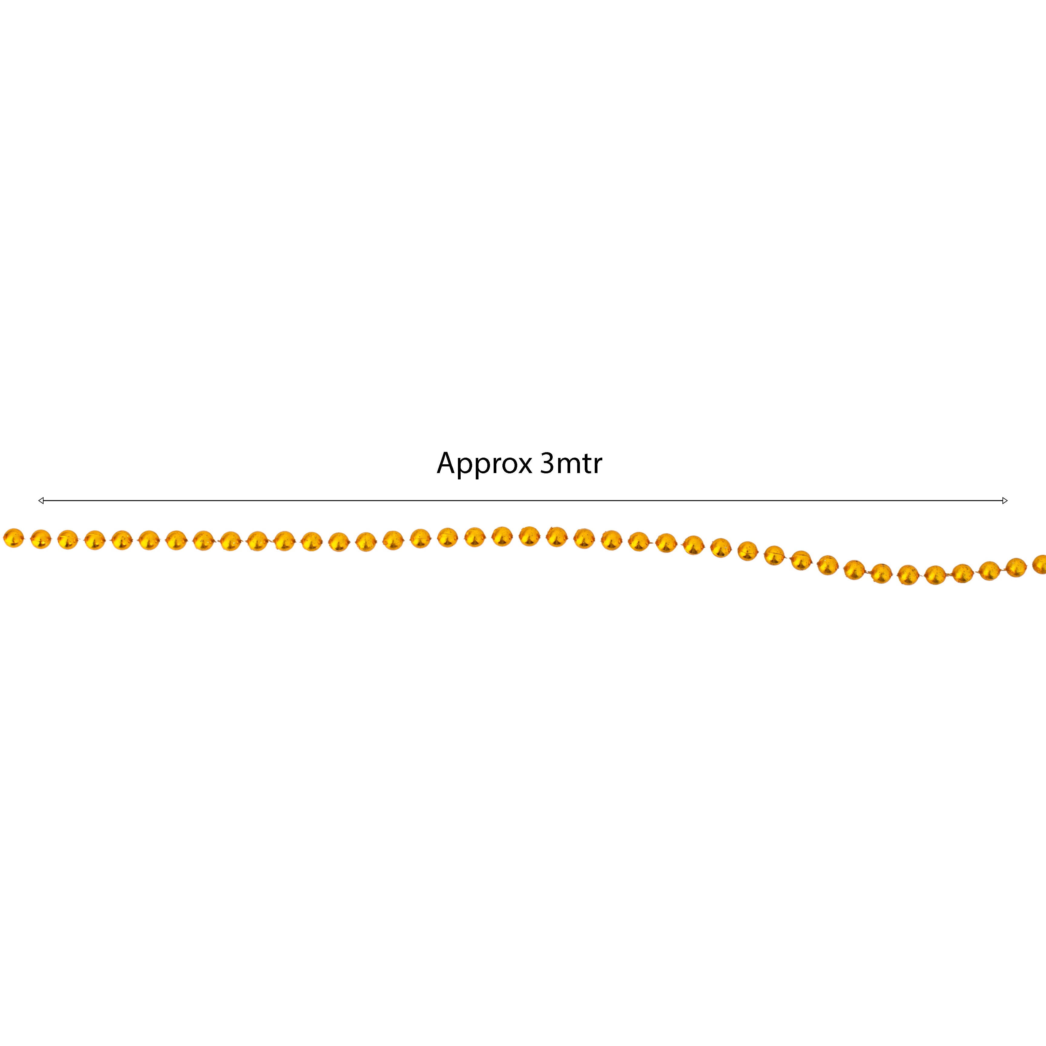 Christmas Ball Chain Gold 4mm X 3mtr 1pc