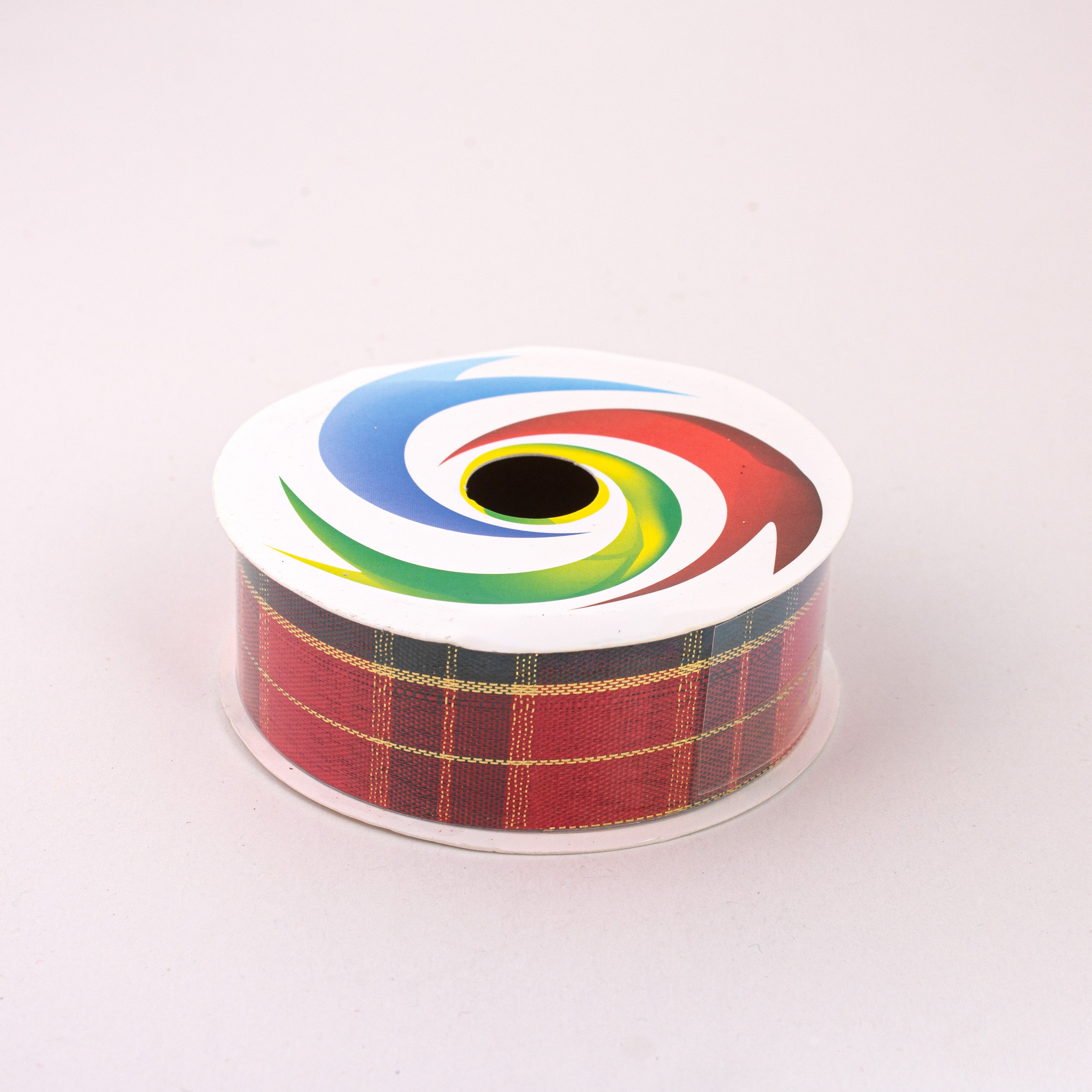 Christmas Tartan Ribbon 2.5cm X 2.7mtr 1pc
