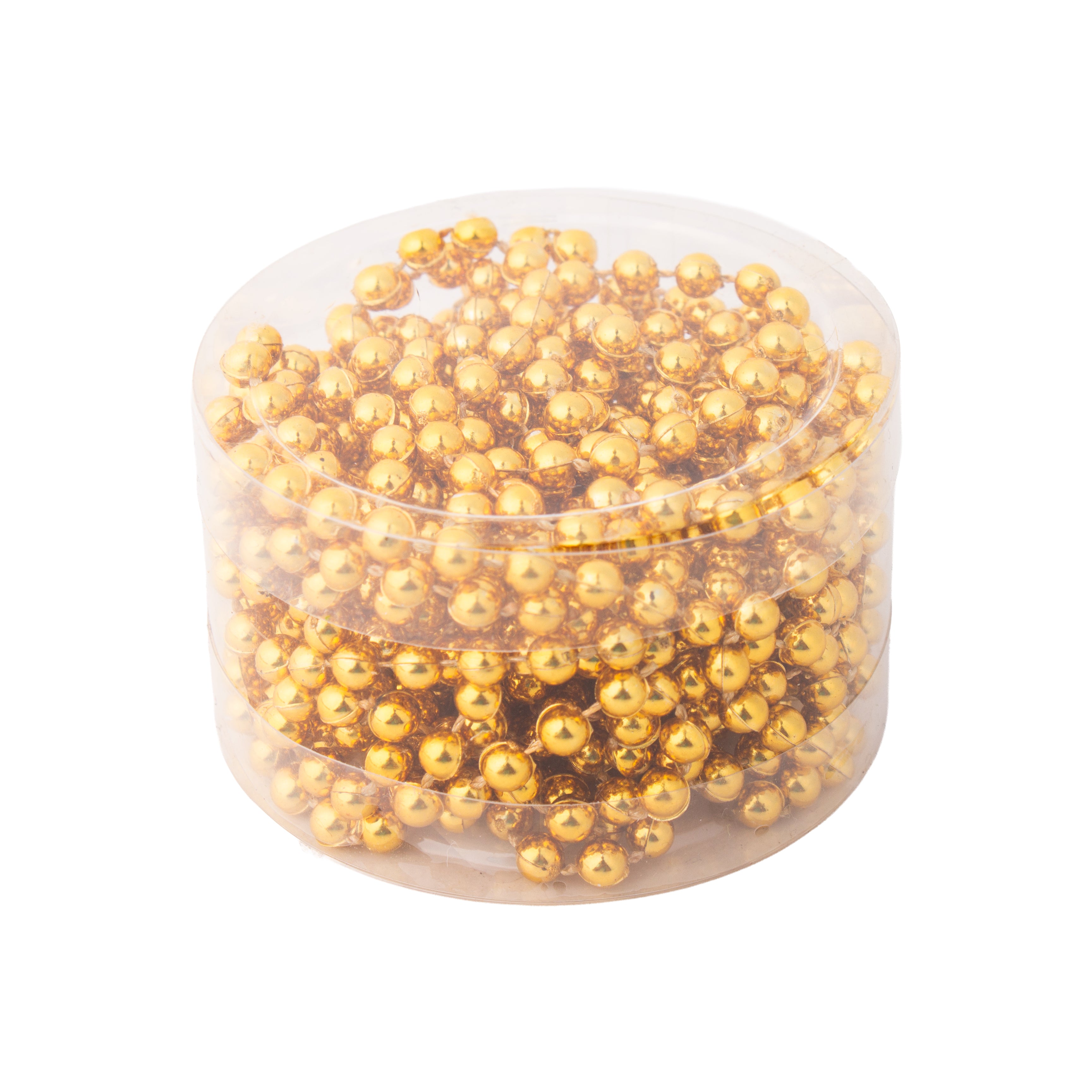 Christmas Round Bead Garland Gold 5mm 5Mtr Box