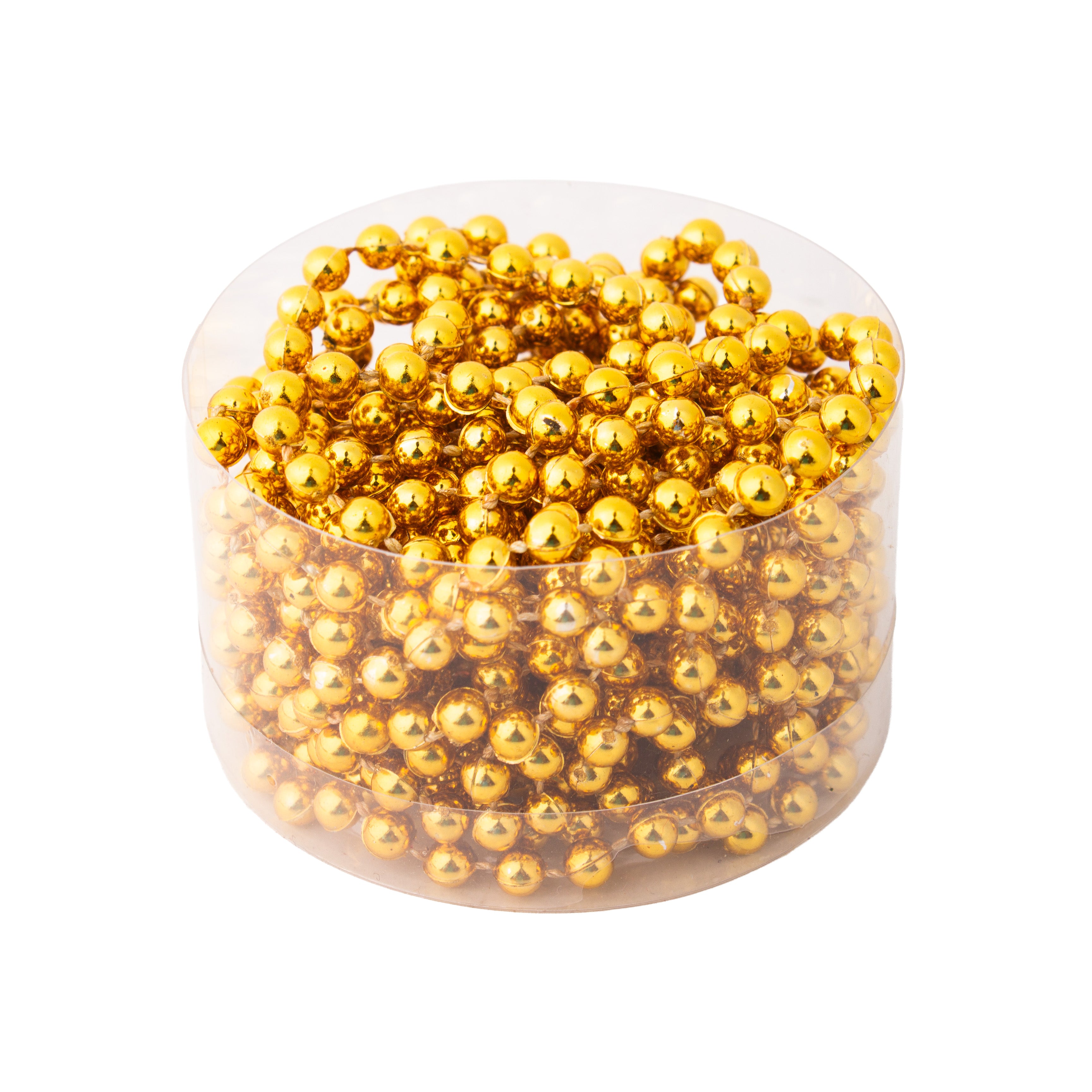 Christmas Round Bead Garland Gold 5mm 5Mtr Box