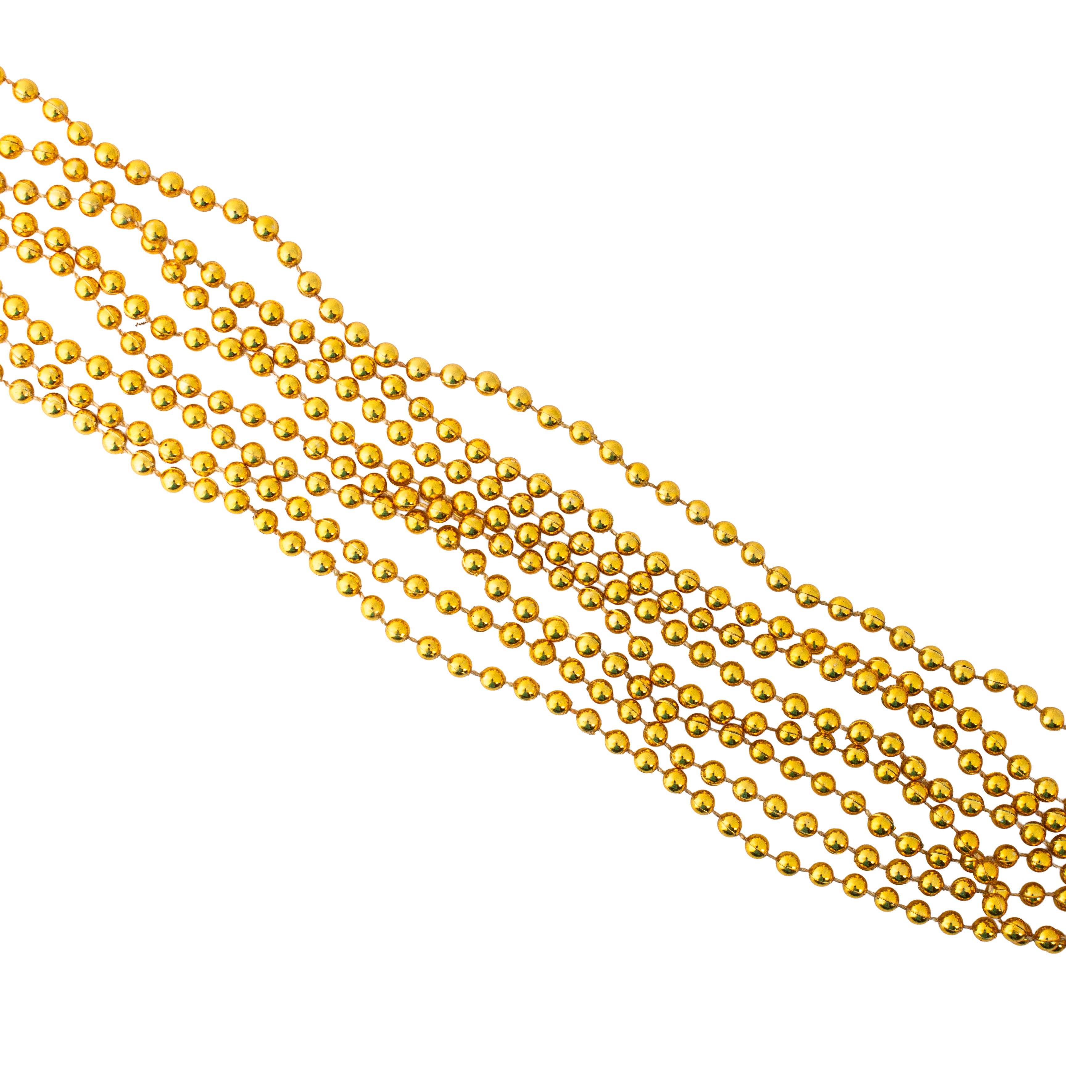 Christmas Round Bead Garland Gold 5mm 5Mtr Box