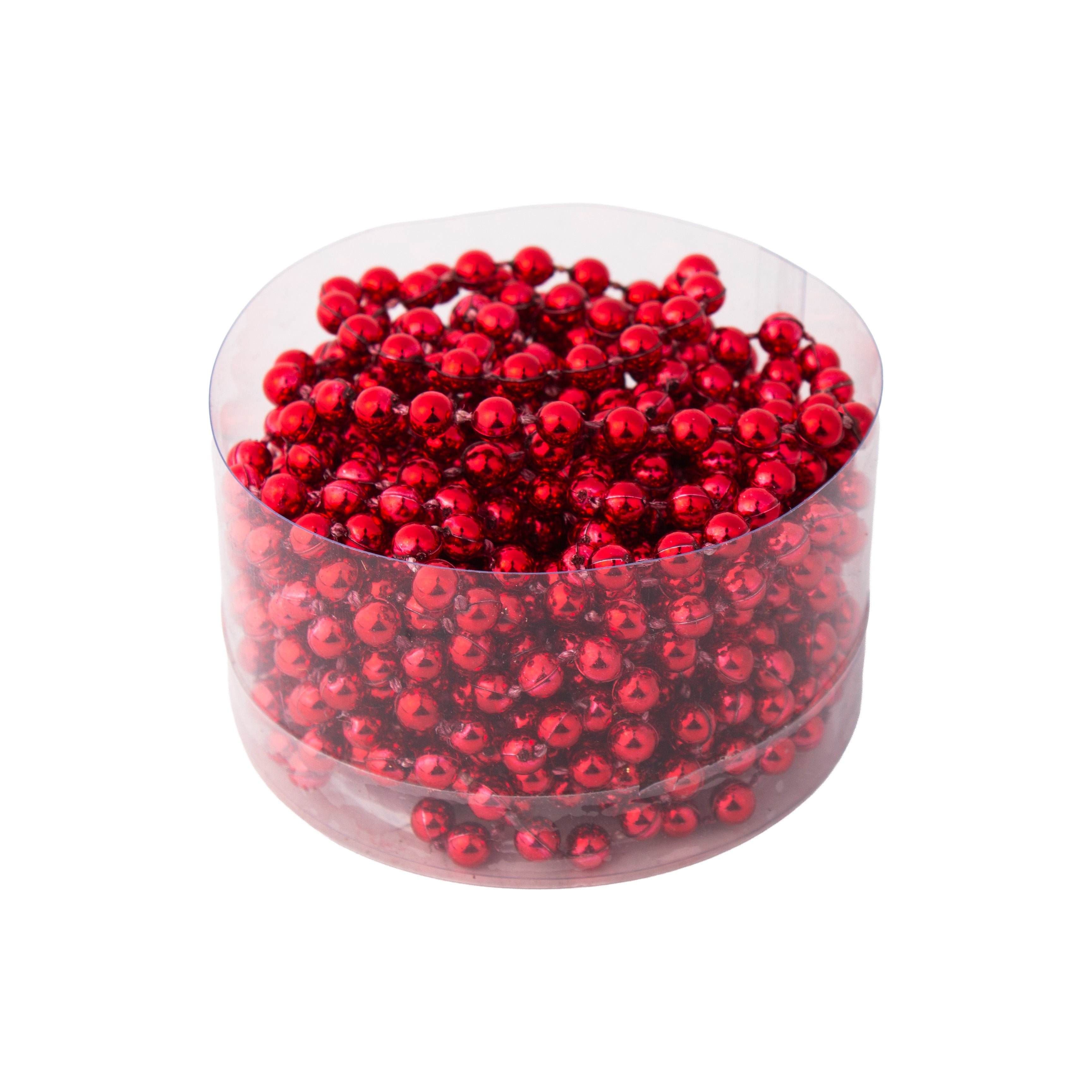 Christmas Round Bead Garland Red 5mm 5Mtr Box