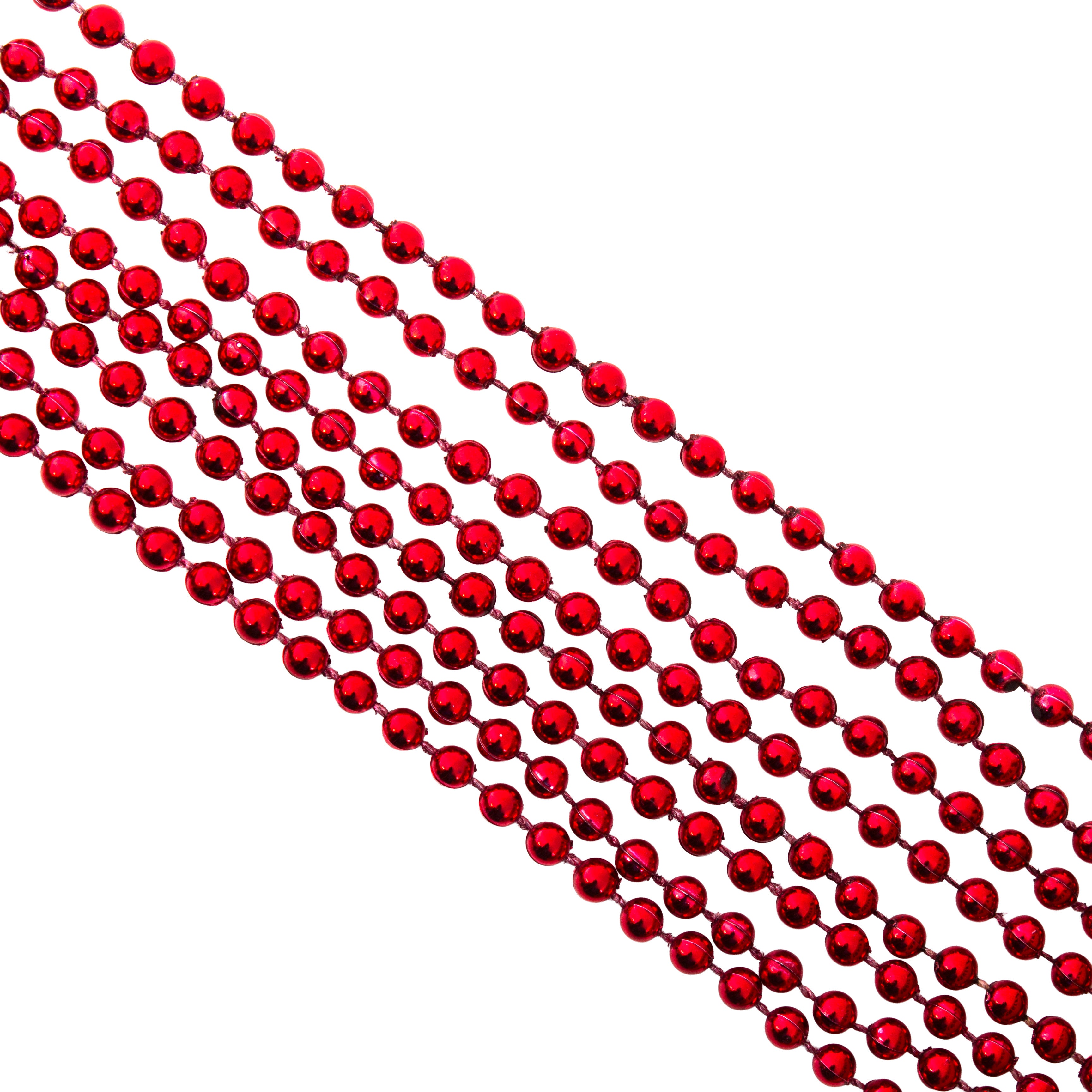 Christmas Round Bead Garland Red 5mm 5Mtr Box