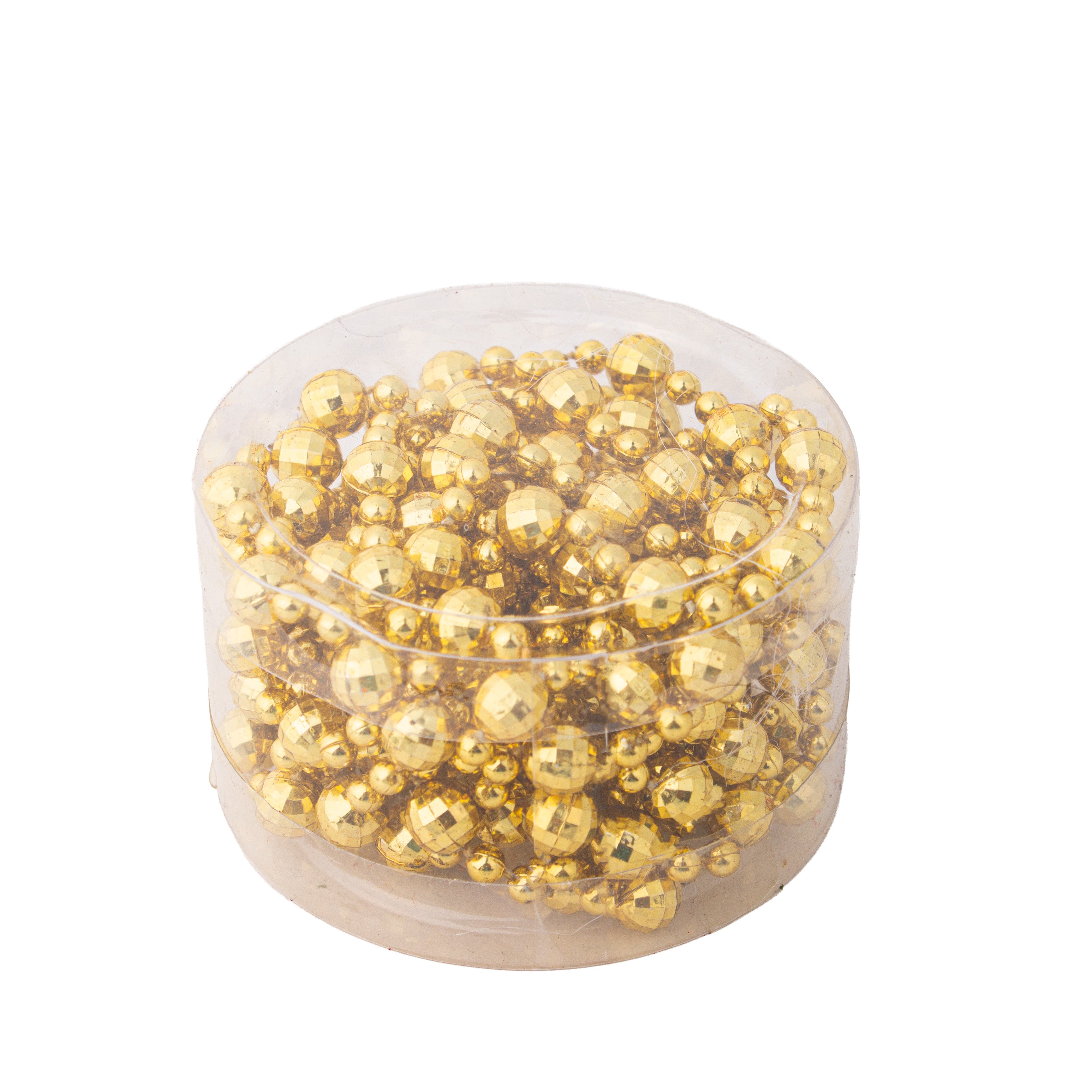 Christmas Bead Garland Gold 10mm 3Mtr Box