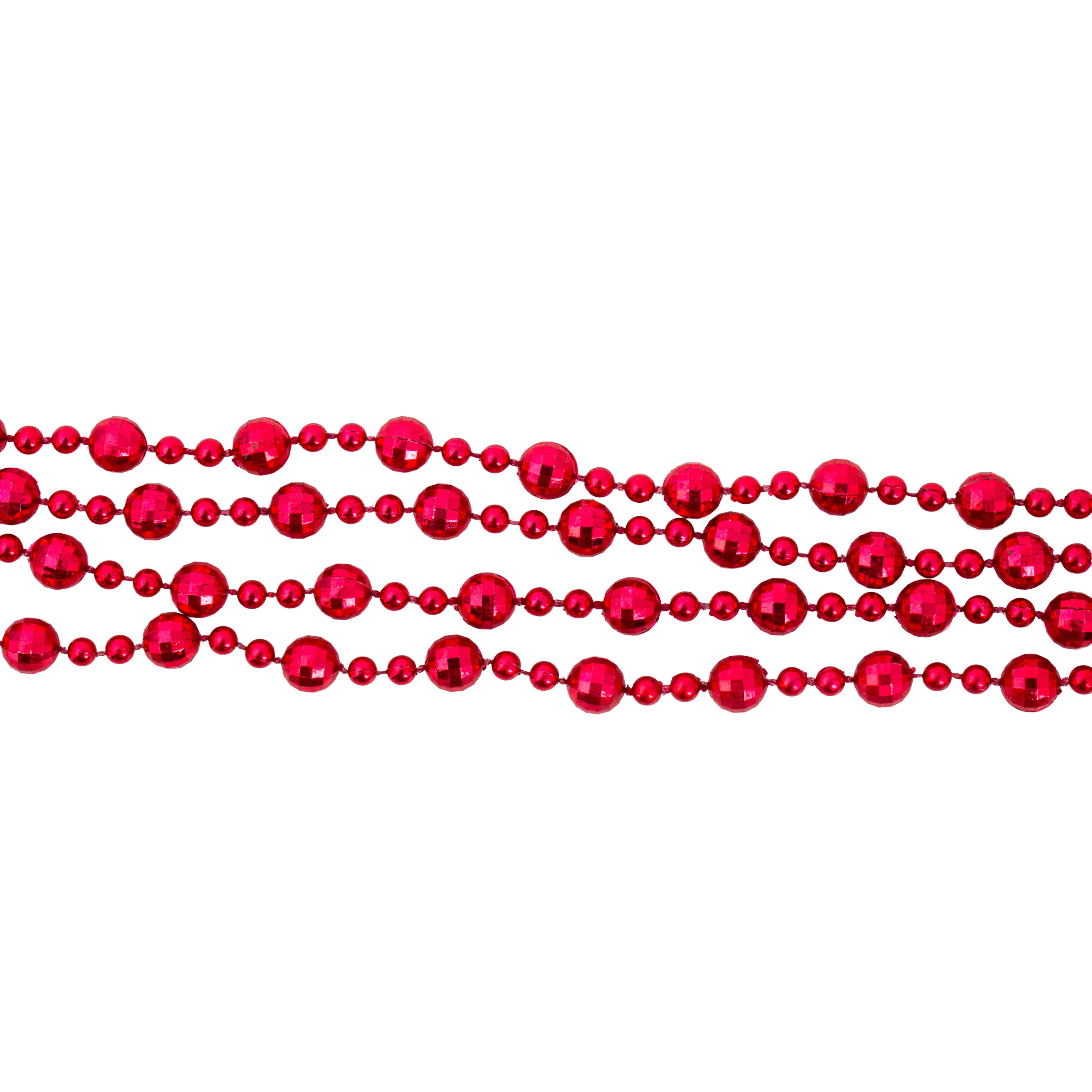 Christmas Bead Garland Red 10mm 3Mtr Box