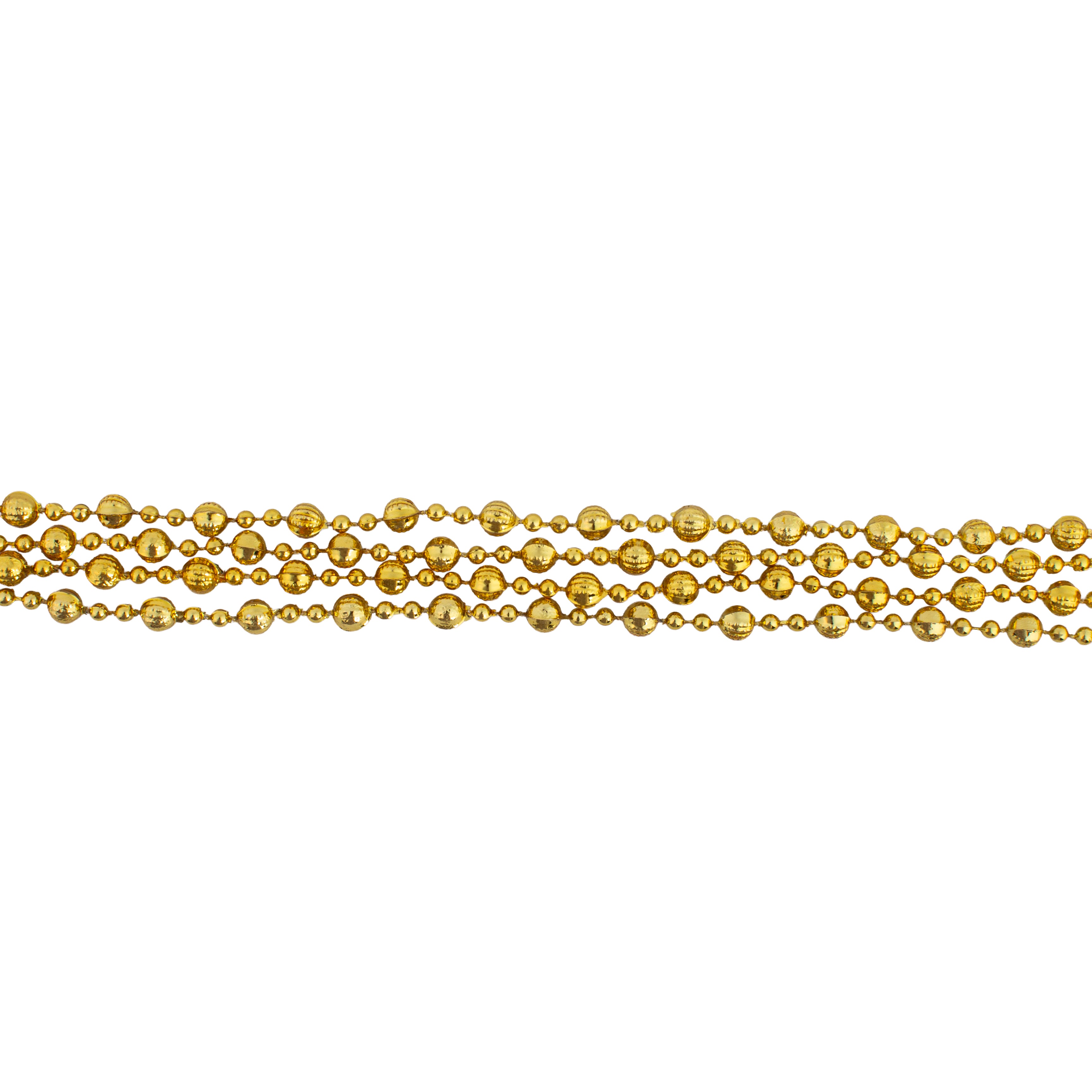 Christmas Disco Bead Gold 10mm 3Mtr Box