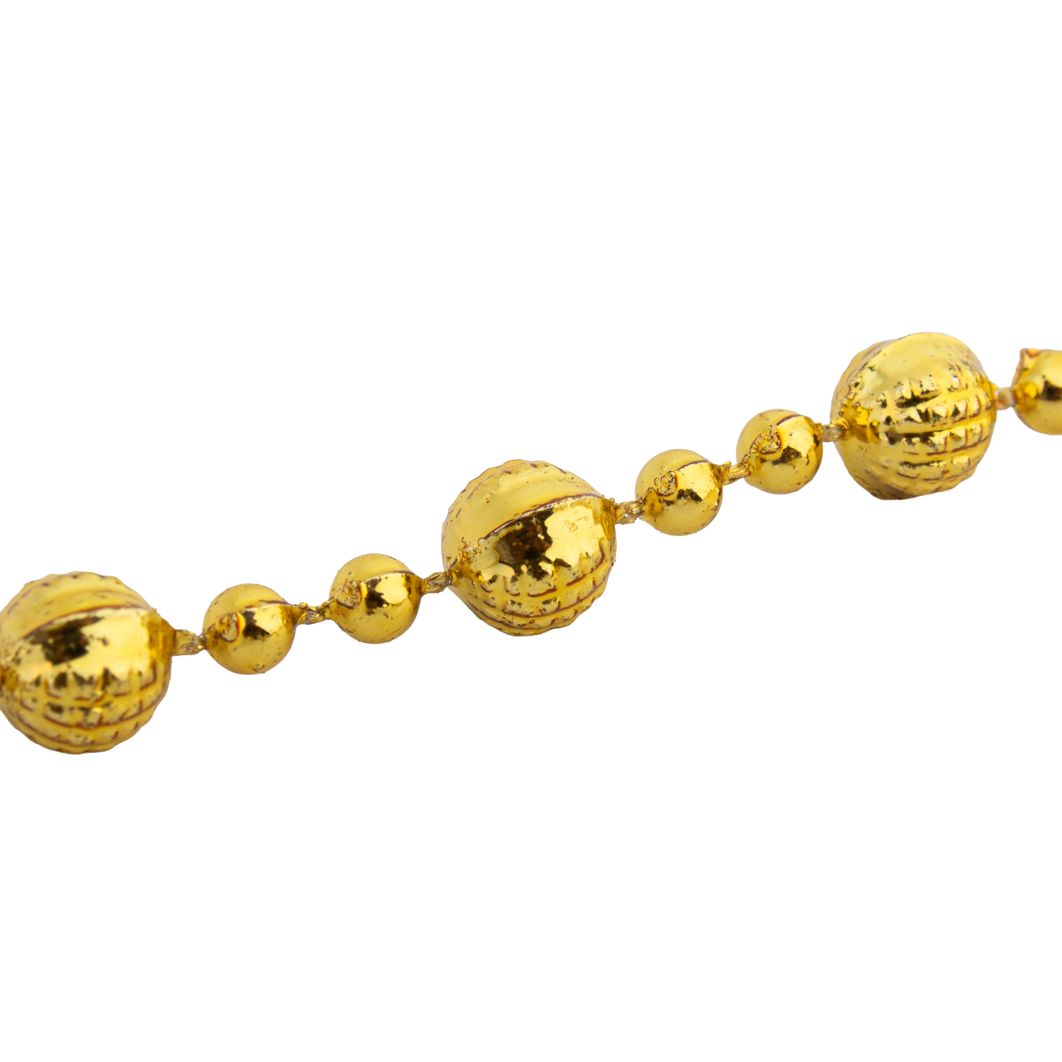 Christmas Disco Bead Gold 10mm 3Mtr Box