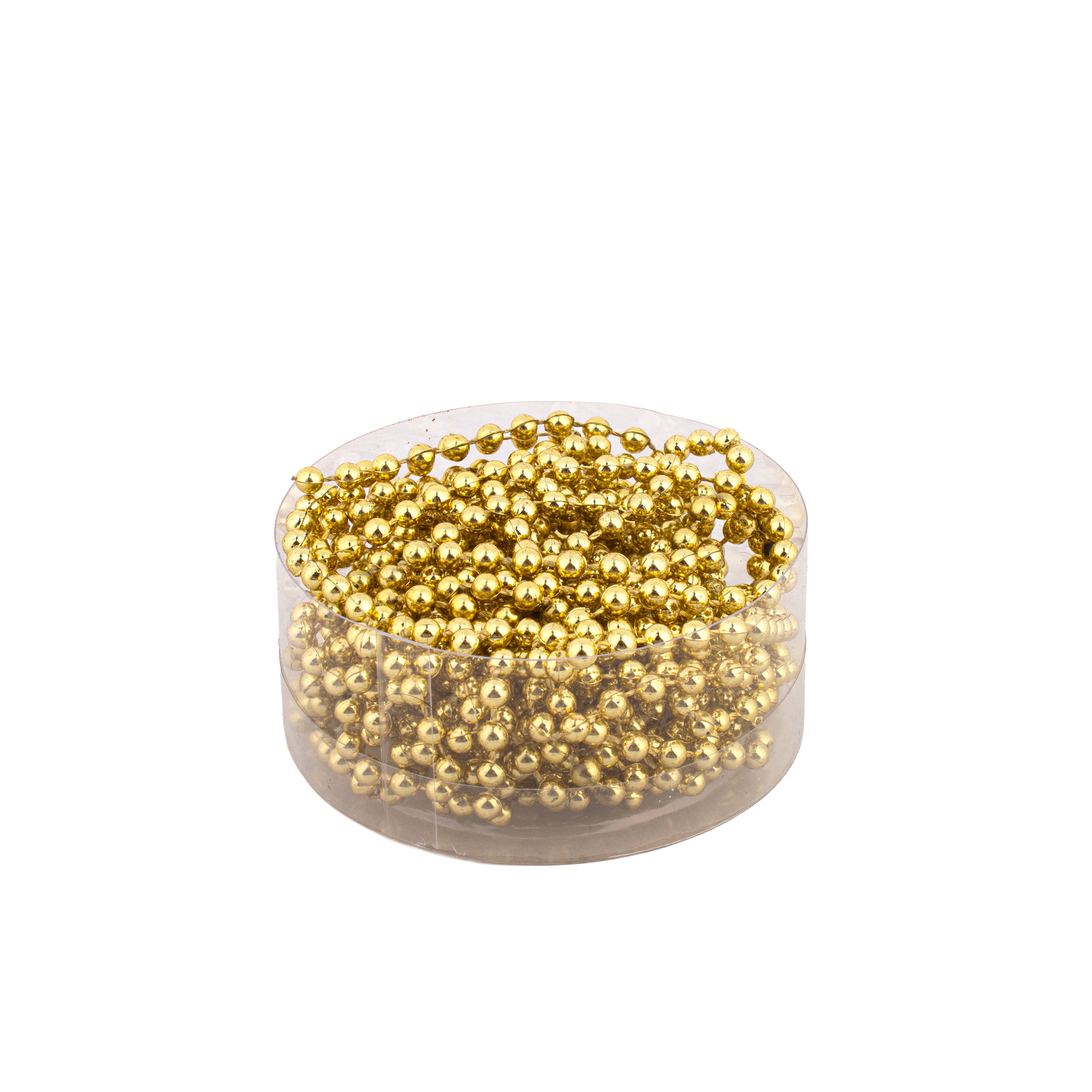 Christmas Round Bead Garland Gold 3mm 5Mtr Box