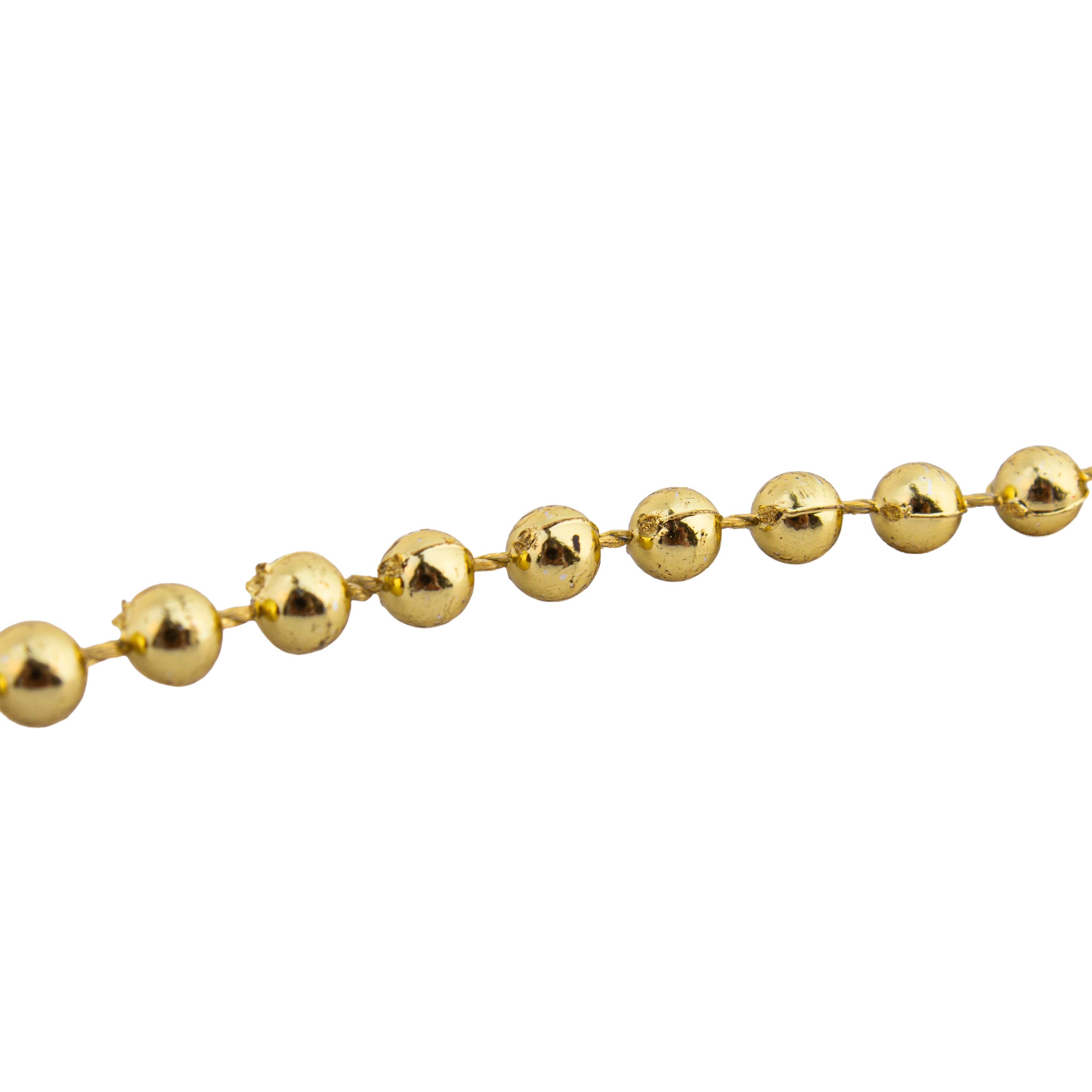 Christmas Round Bead Garland Gold 3mm 5Mtr Box