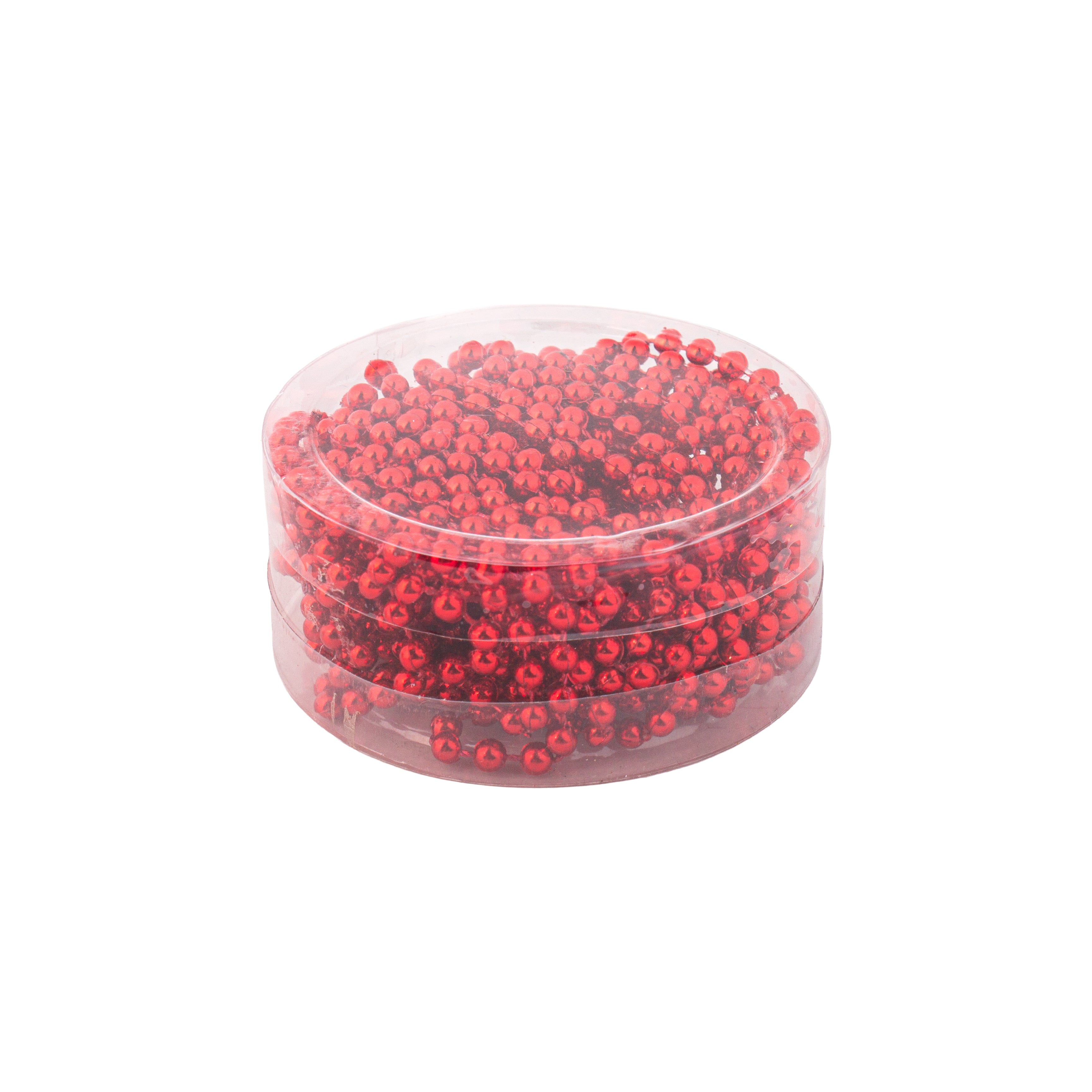 Christmas Round Bead Garland Red 3mm 5Mtr Box