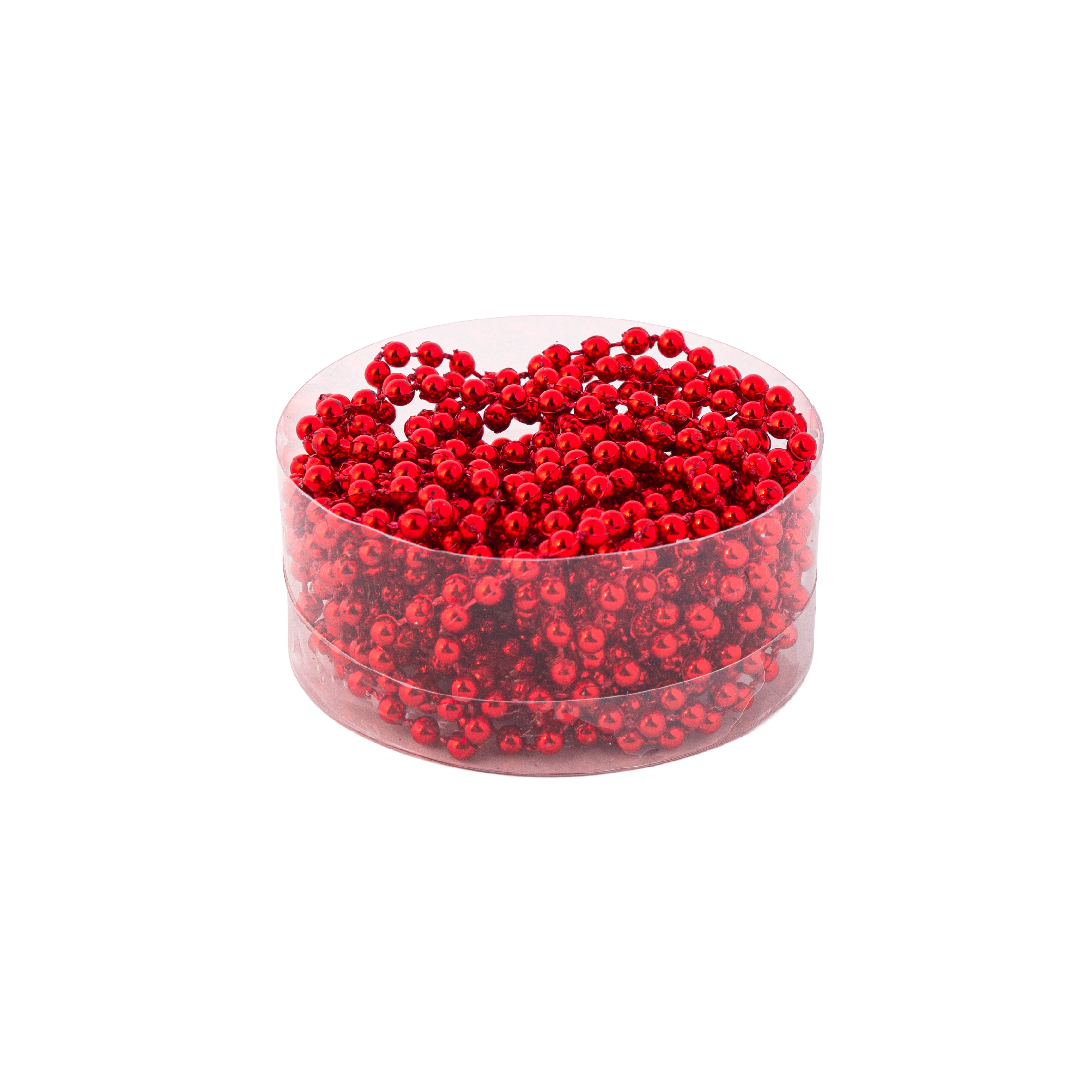 Christmas Round Bead Garland Red 3mm 5Mtr Box