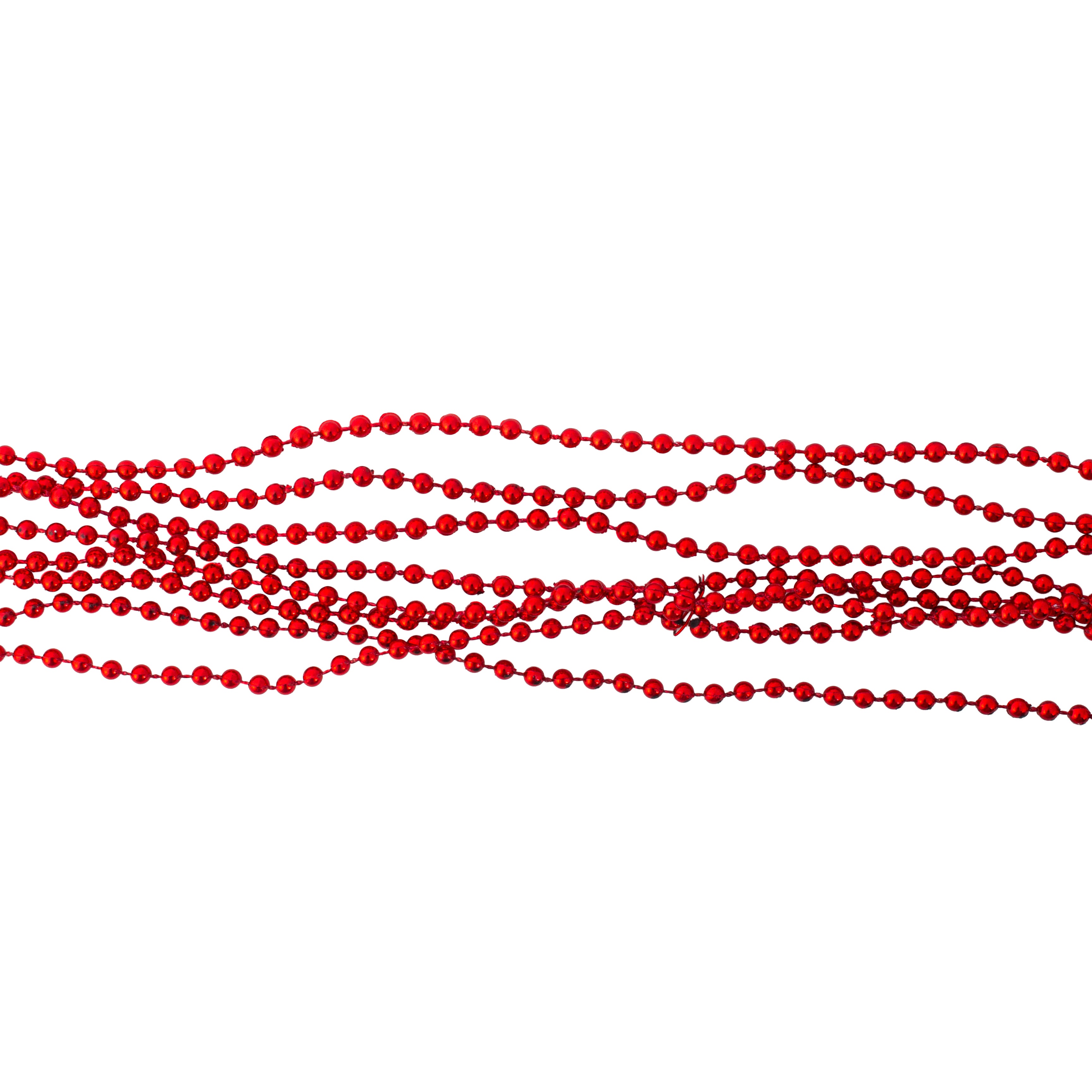 Christmas Round Bead Garland Red 3mm 5Mtr Box