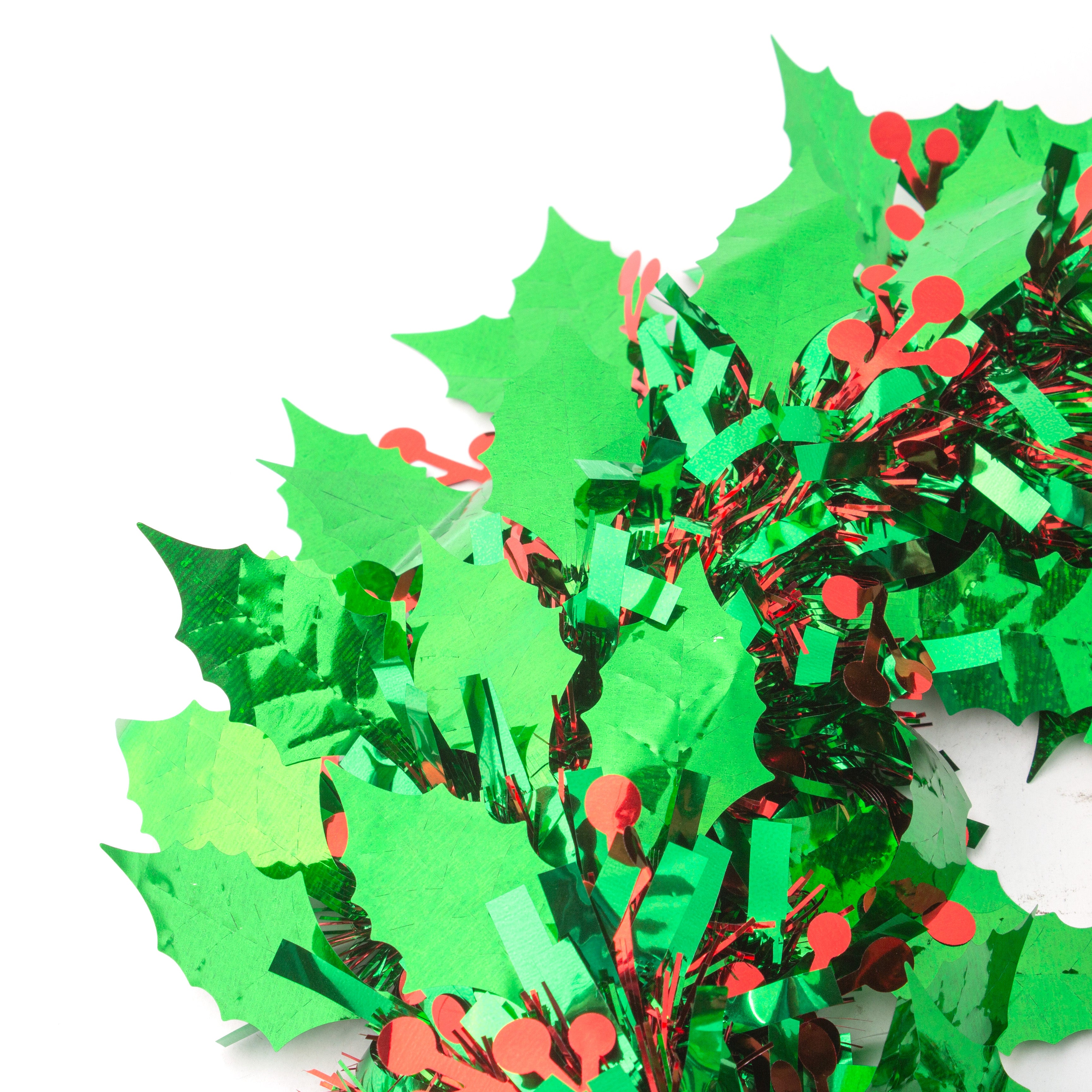 Christmas Wreath Holly Leaves Red & Green 30cm Dia 1pc