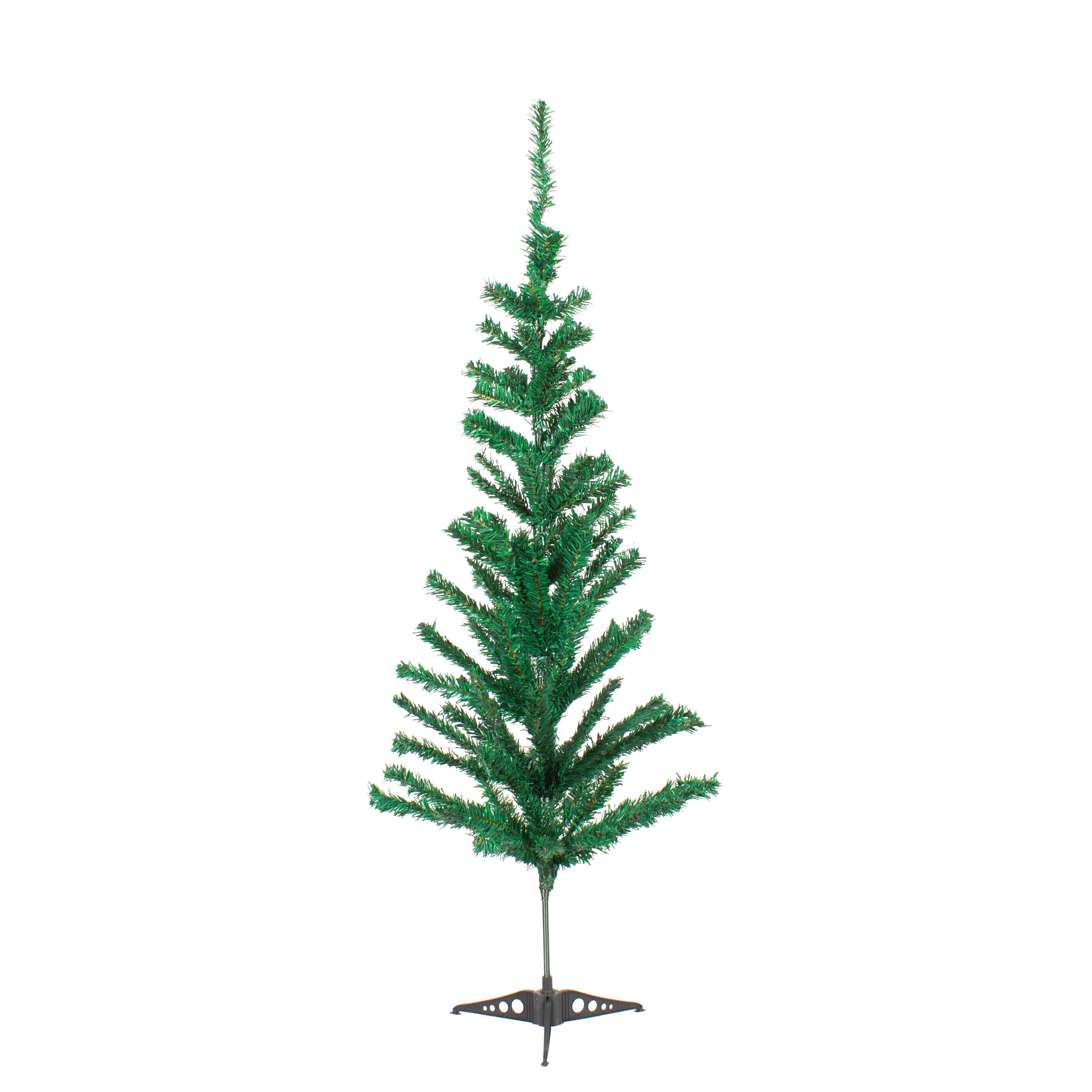 4 Feet - Christmas Festive Tree 100 Branches 1pc + (Ornaments Combo)