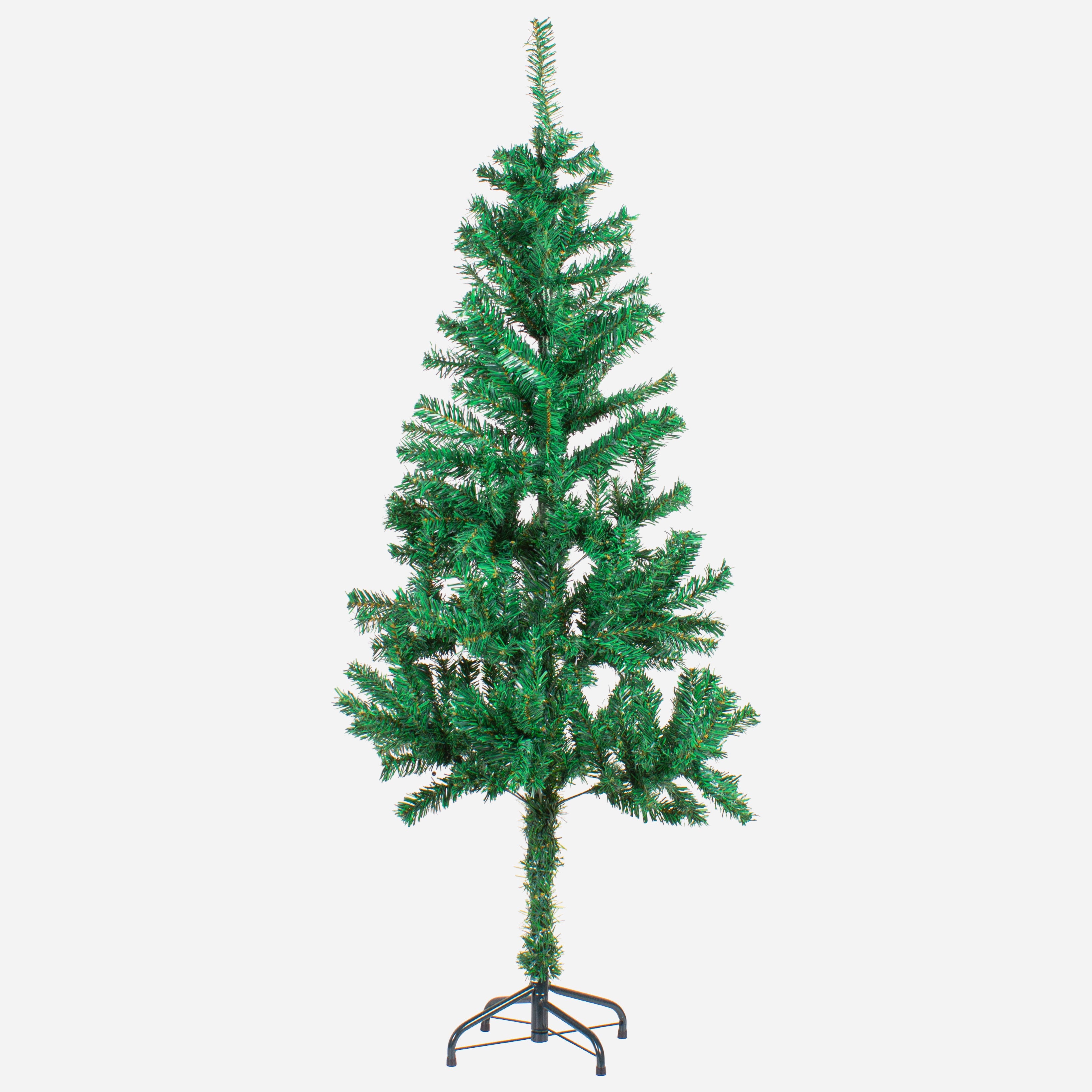 6 Feet - Christmas Festive Tree with Metal Stand 500 Branches (180cm) 1pc + (Ornaments Combo)