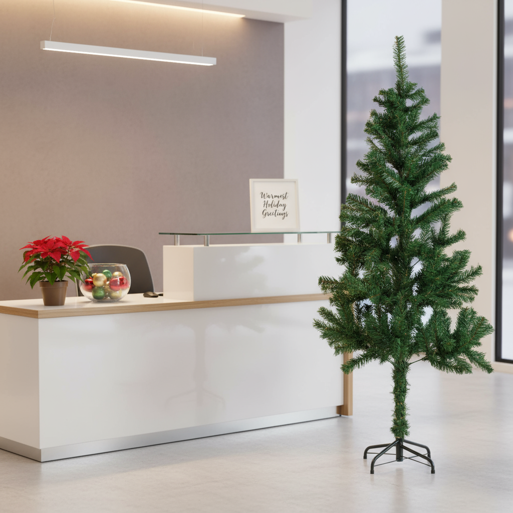 Christmas Festive Tree with Metal Stand 500 Branches 6 Ft (180cm) 1pc