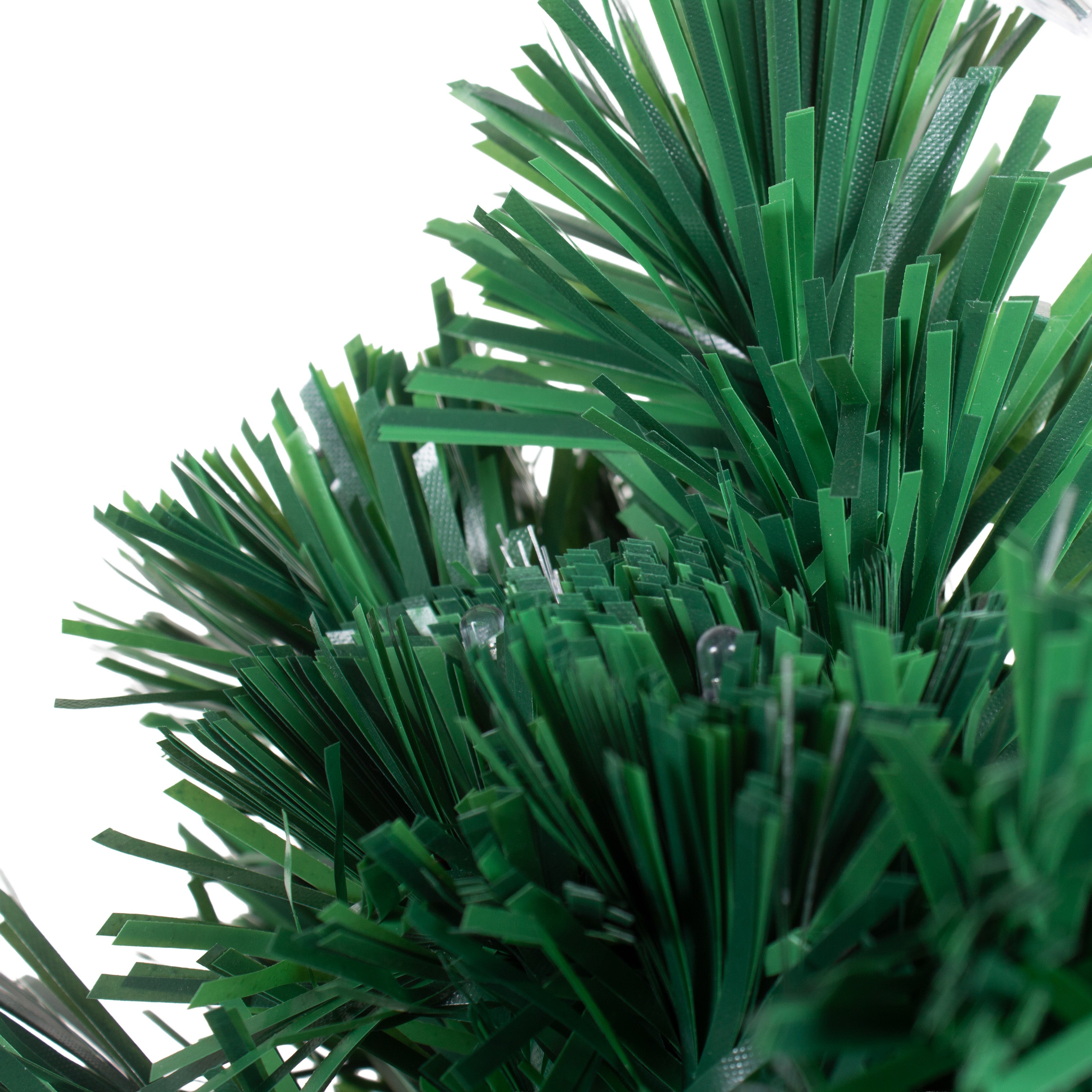 4 Feet - Christmas LED Fibre Optic Tree with Colour Changing Lights & Star 140 Branches 1pc + (Ornaments Combo)