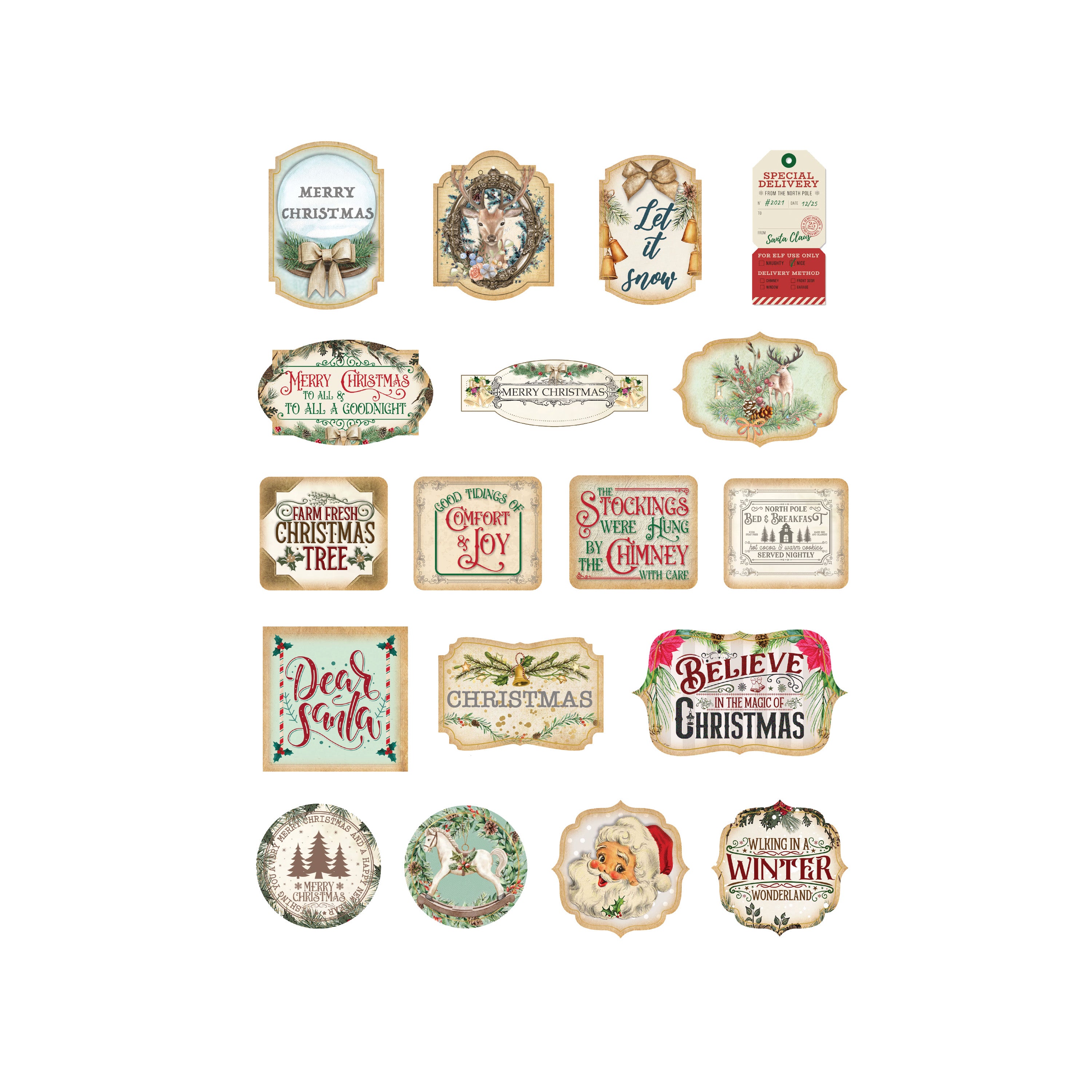 Christmas Sticker Book Magical Christmas Approx 18.1 x 12.4cm 6 sheets 1Book