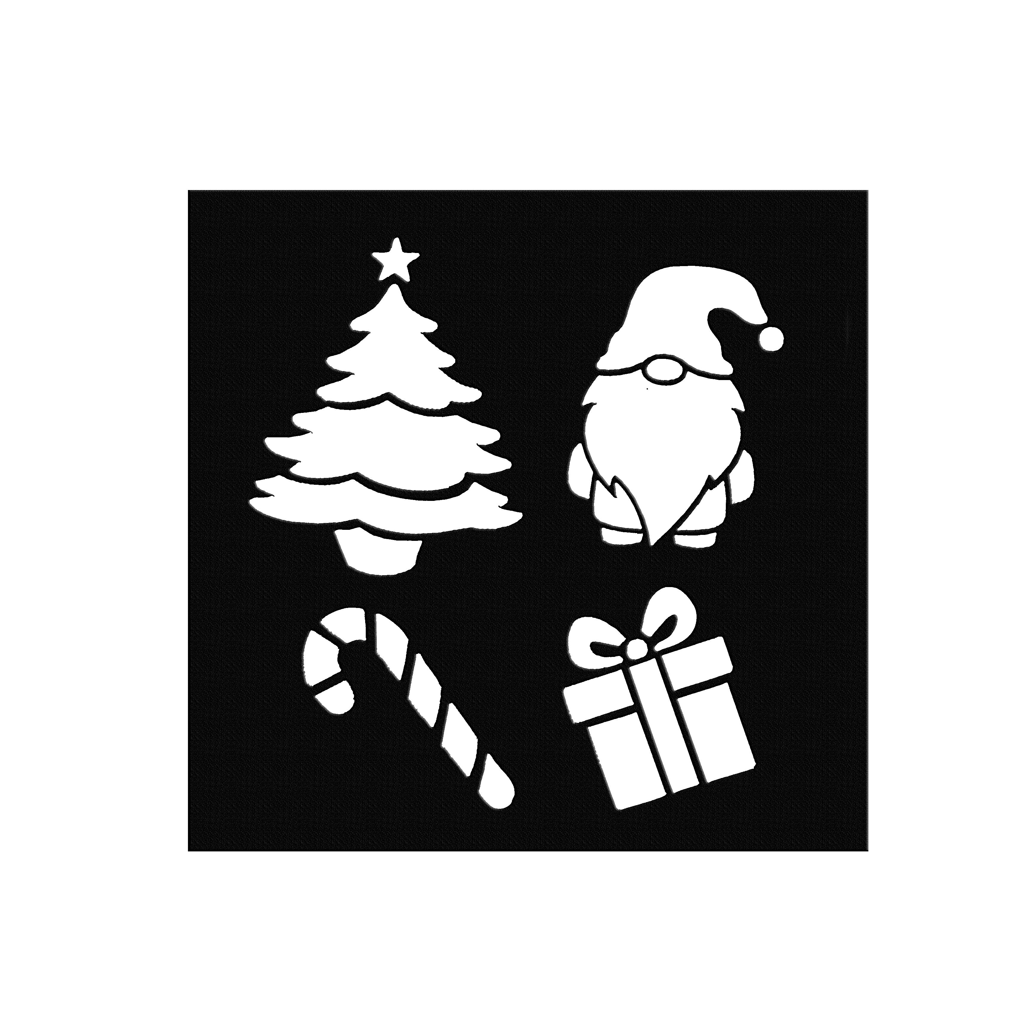 Christmas Eco Craft Mug Kit With Paint Markers and Stencil Sheet 1 Box