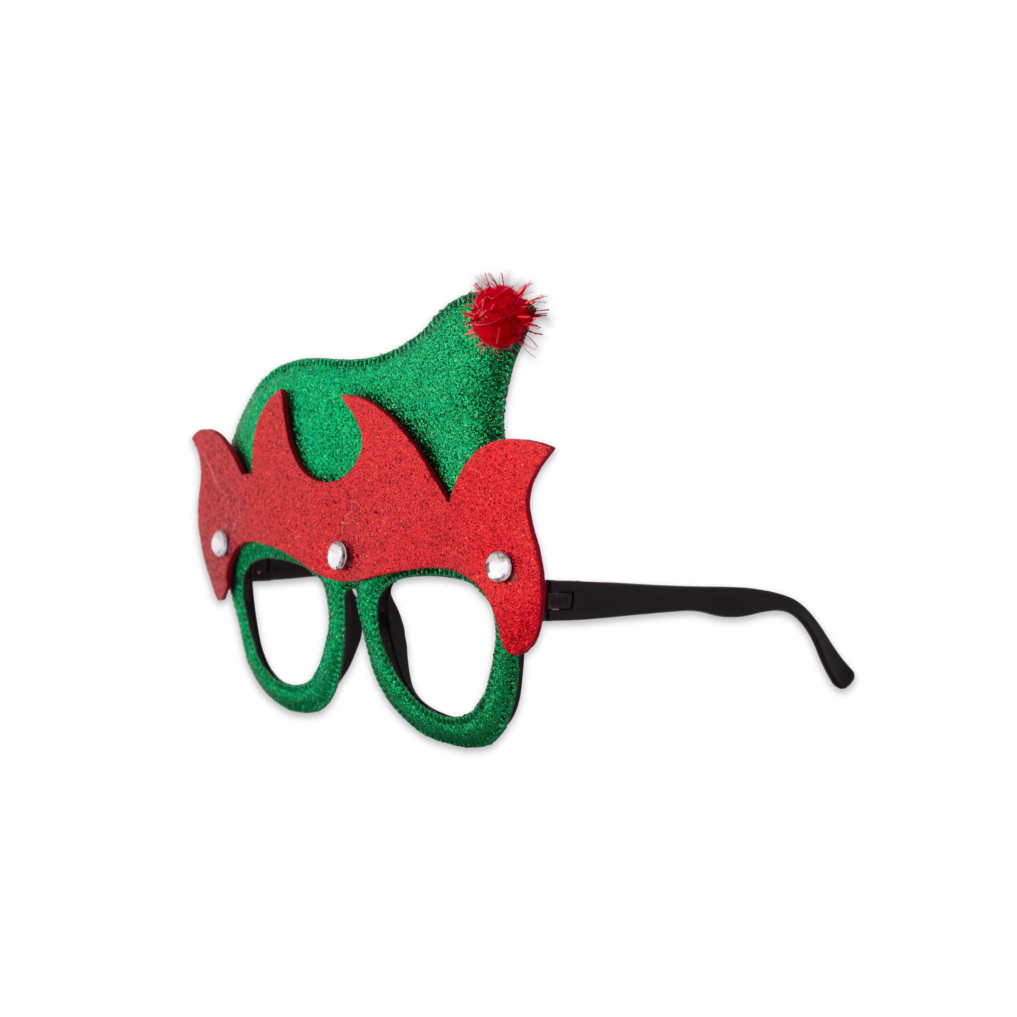 Christmas Glitter Santa Face Eye Glasses/Goggles Adult and Kids 1pc