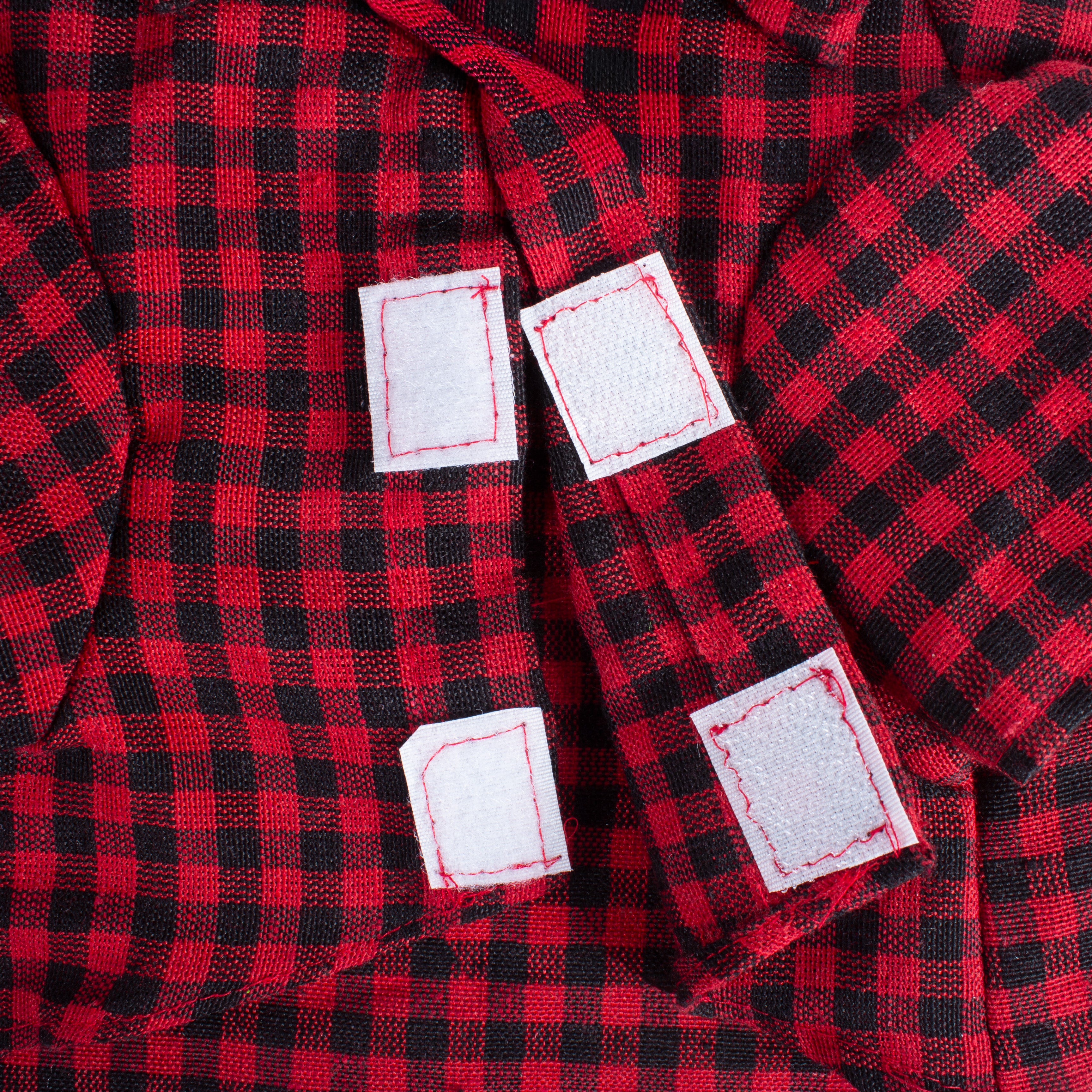 Cotton Dog Shirt Black & Red Gingham Big 15 To 20kg 1pc