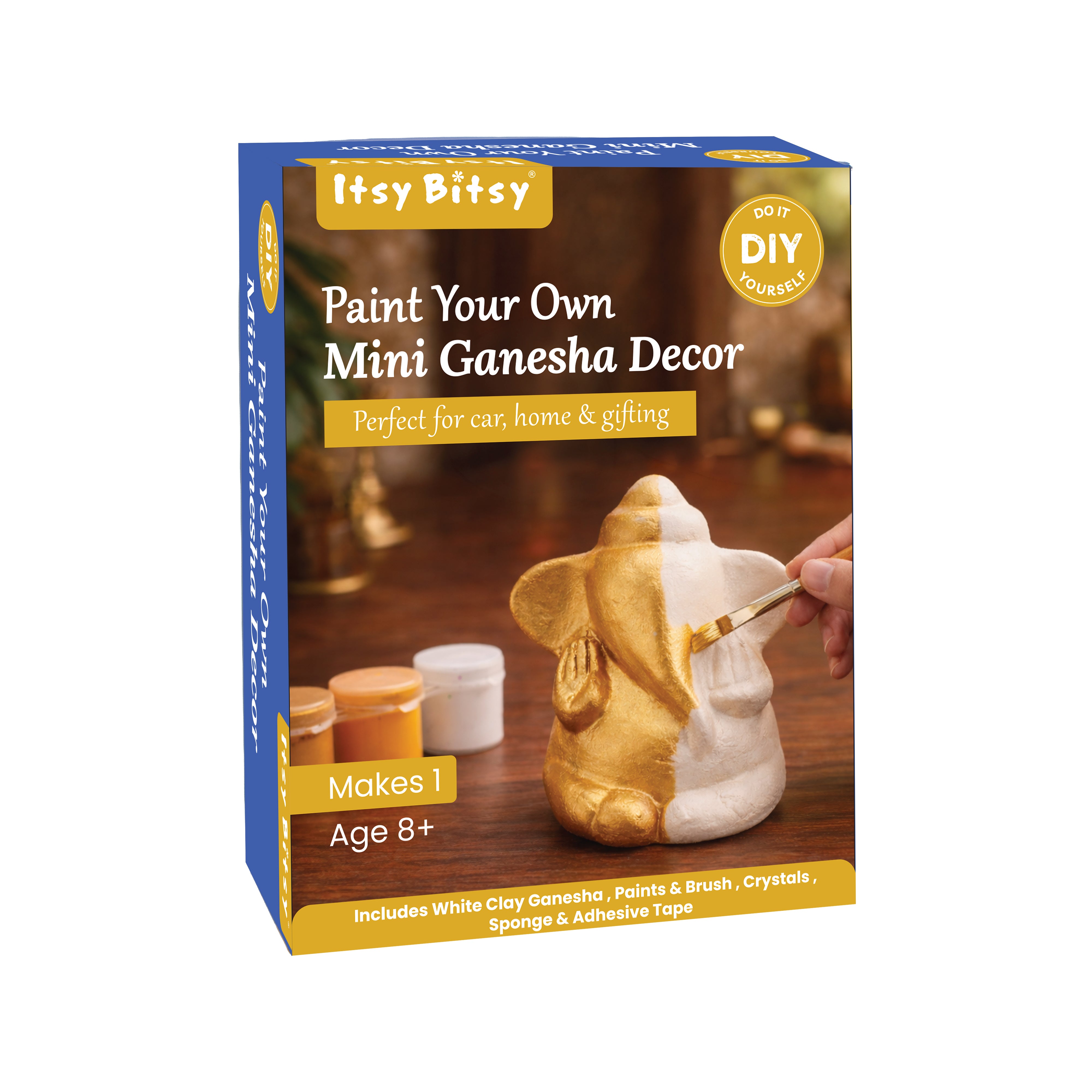 DIY Paint Your Mini Ganesha Décor Kit 5 X 8cm 1 BOX