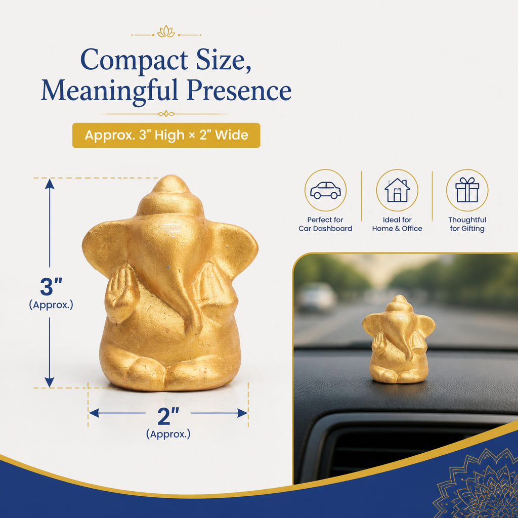 DIY Paint Your Mini Ganesha Décor Kit 5 X 8cm 1 BOX