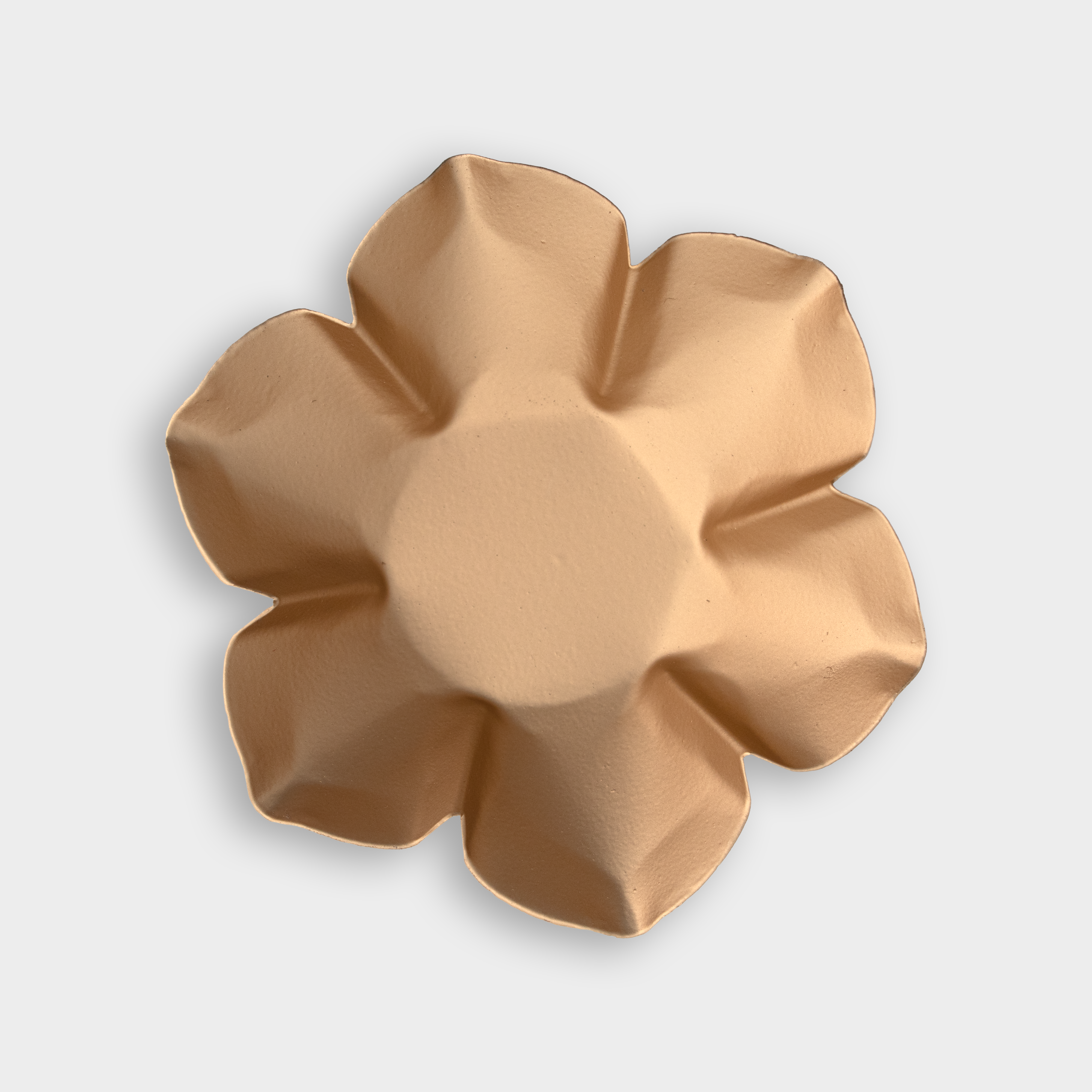 Metal Uruli 6 Petal Lotus Golden 9 X 9 X 2cm 1pc