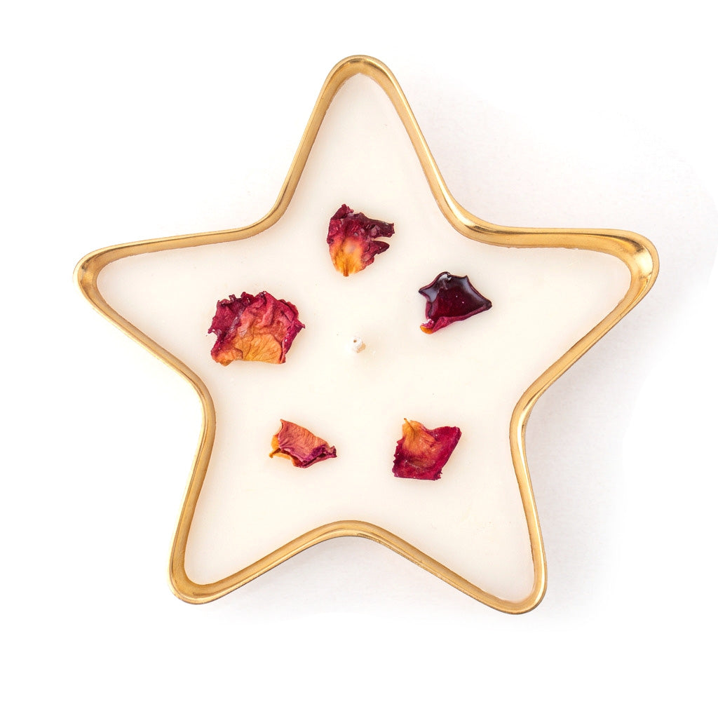 Metal Uruli Star Gold 11 X 11 X 1.5cm 1pc