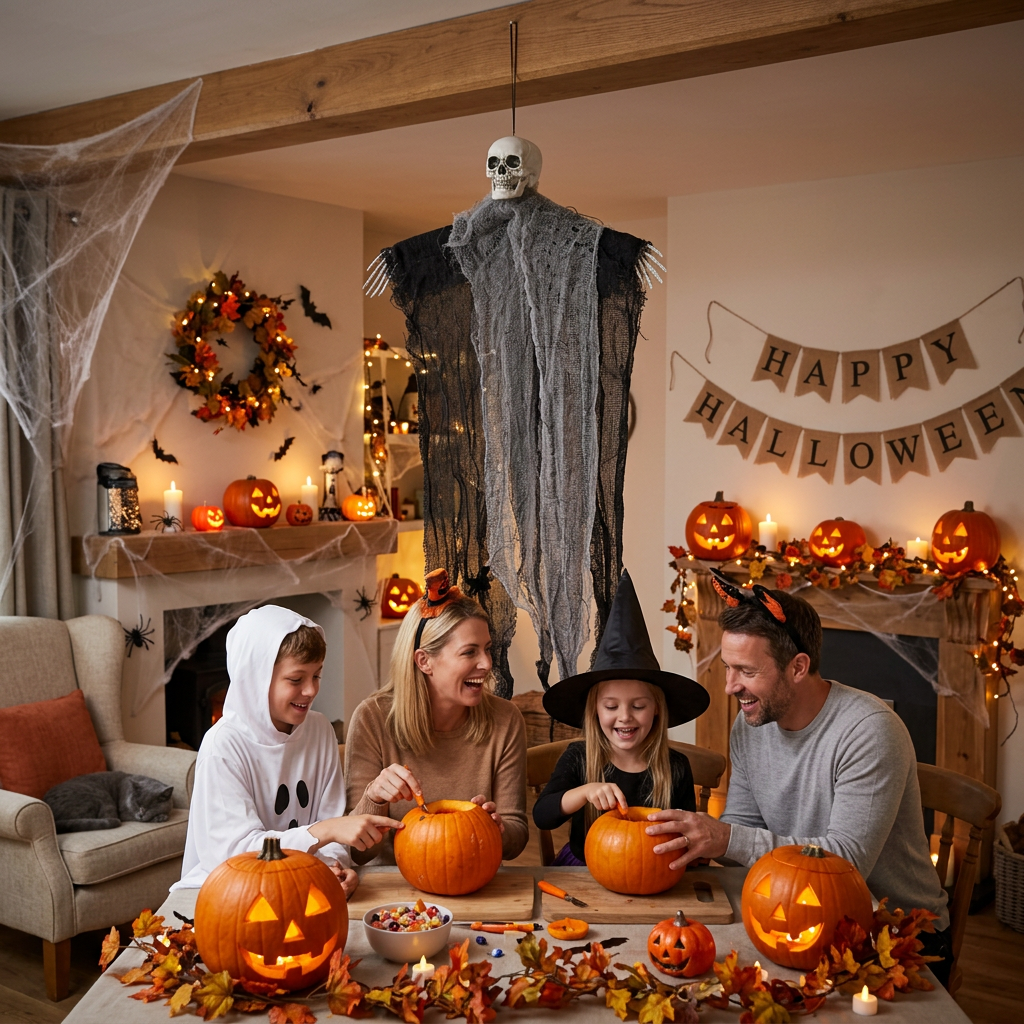 Halloween Hanging Ghost 65 X 45 X 6cm 1pc UB
