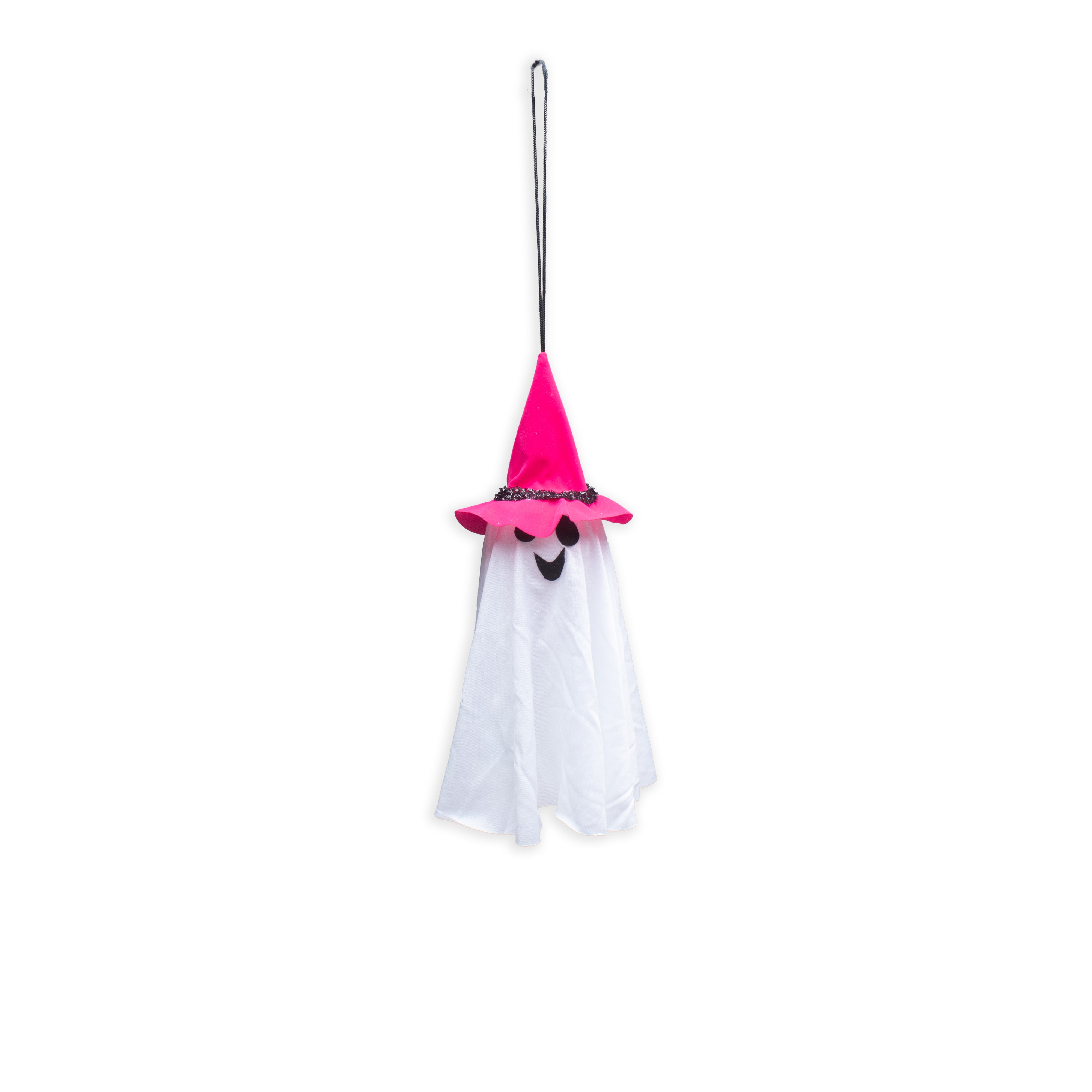Halloween Hanging Ghost With 5pcs Warm Light 34 X 12 X 12cm 1pc UB