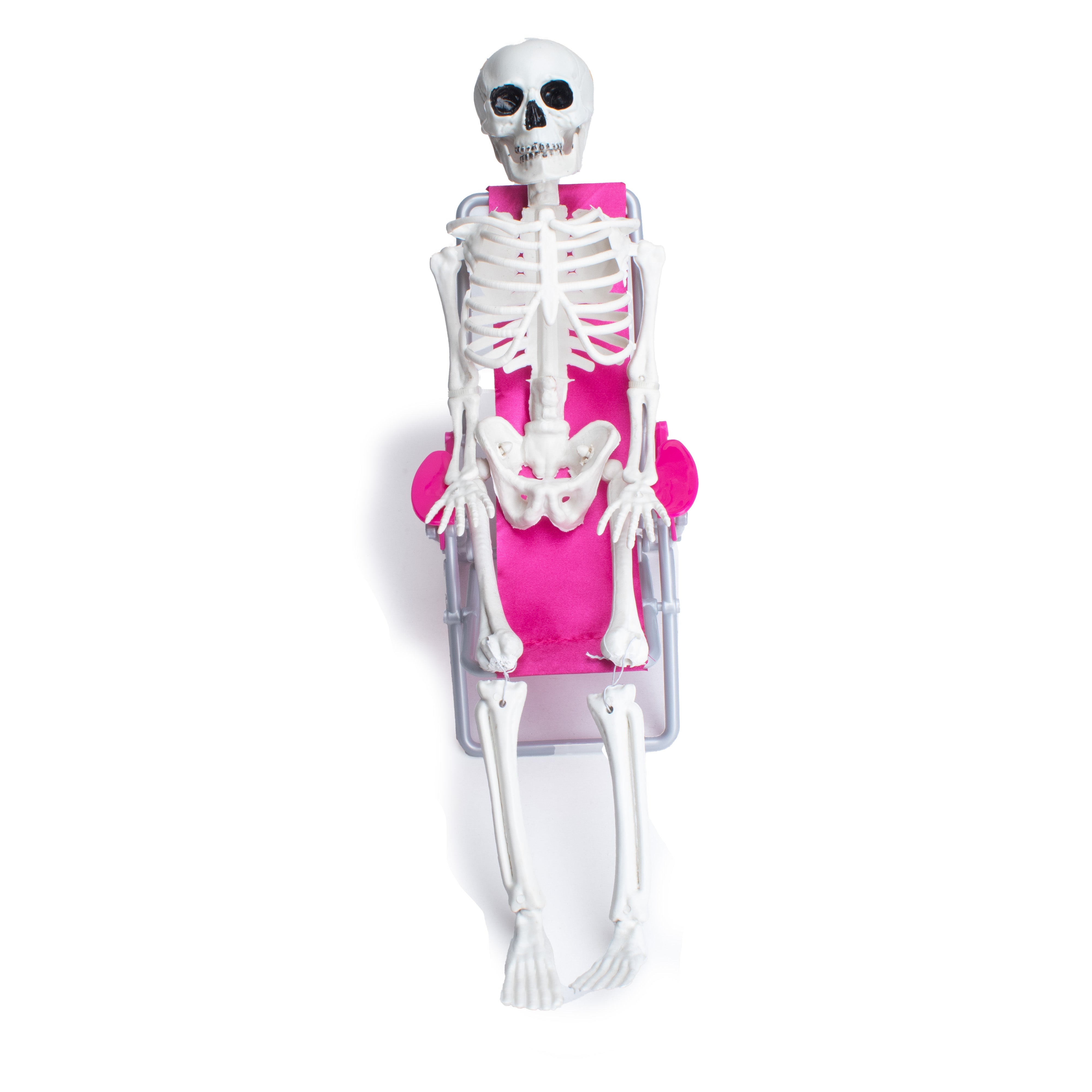 Halloween Skeleton on Recliner 23 X 12 X 34cm 1pc UB