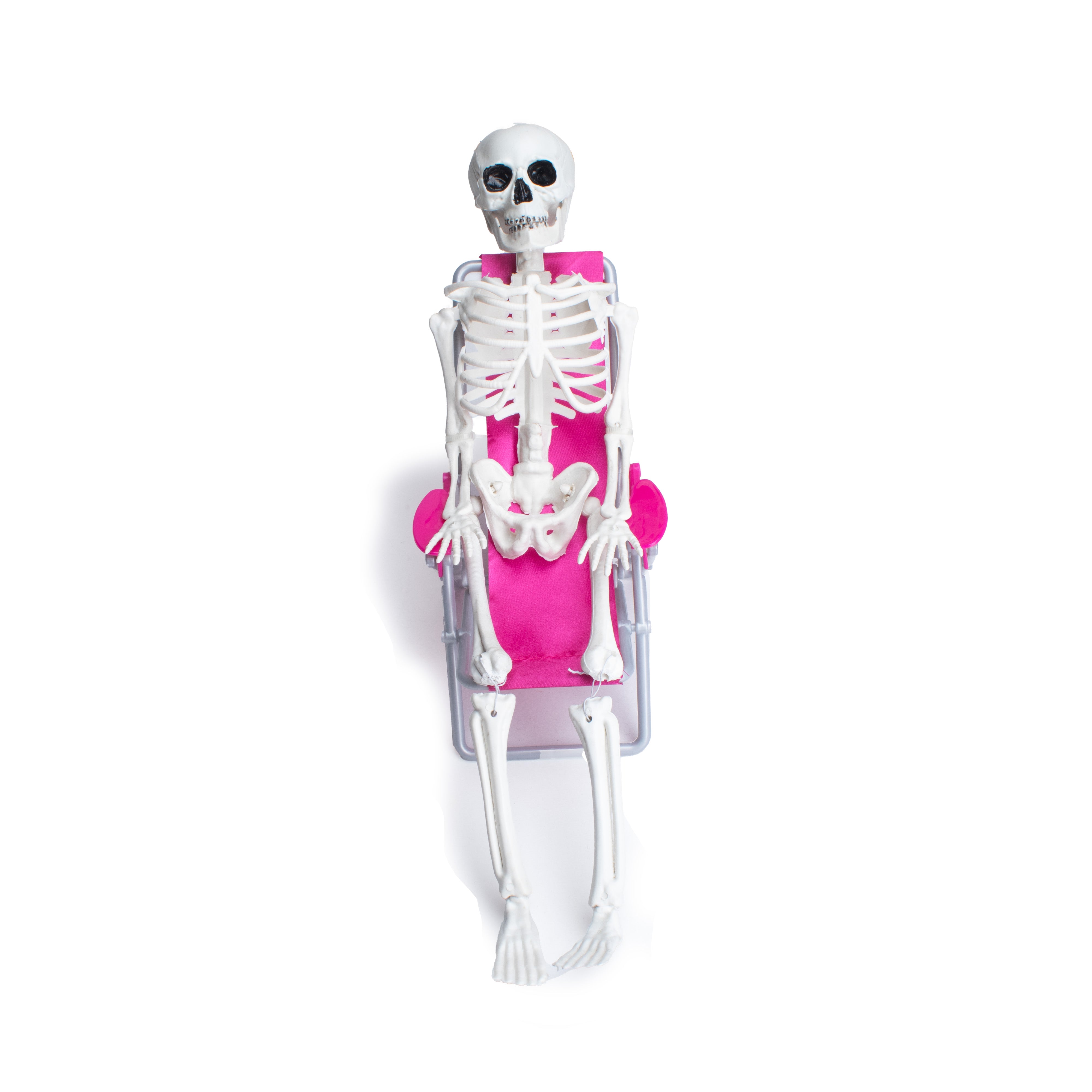 Halloween Skeleton on Recliner 23 X 12 X 34cm 1pc UB