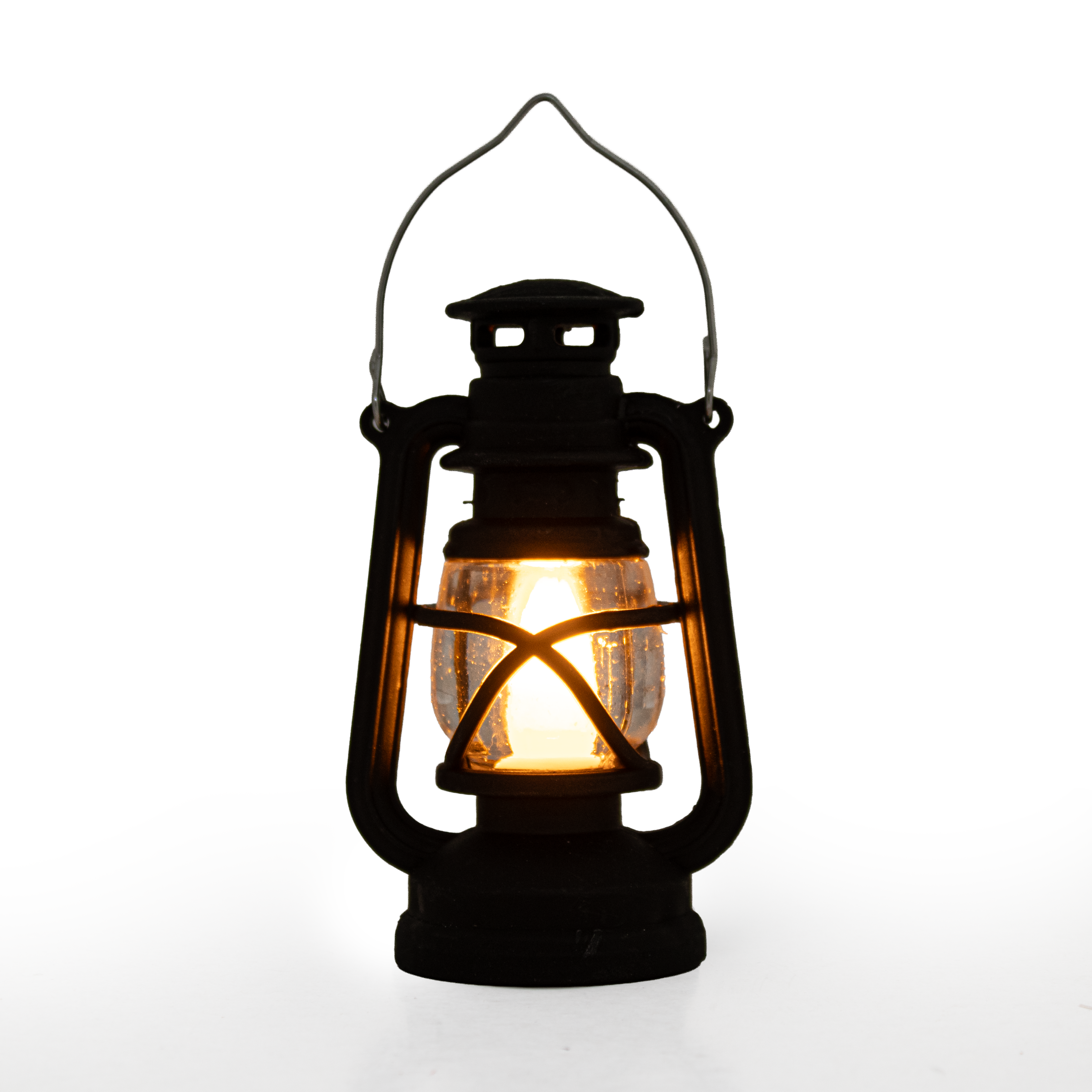 Mini Camping Lantern Black 6cm 1pc IB