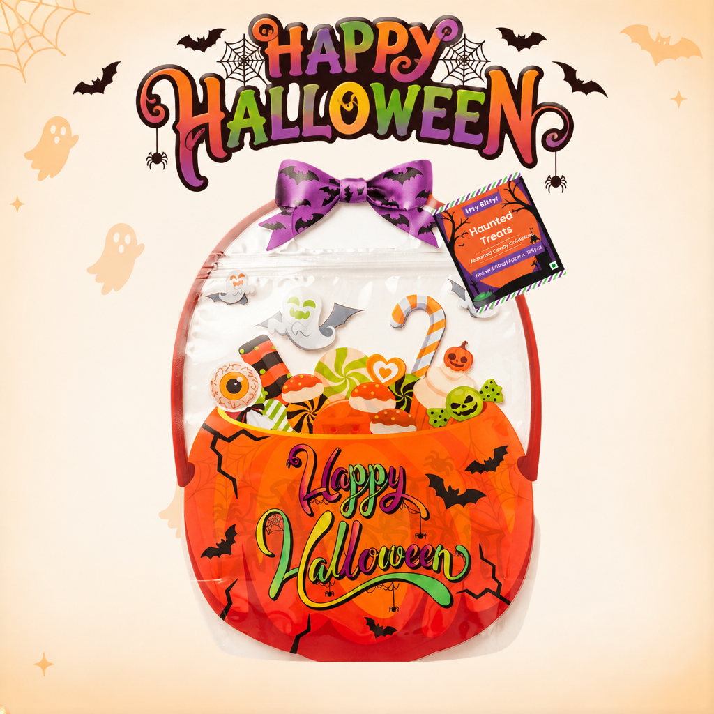 Assorted Candy Pouch Happy Halloween 225gm