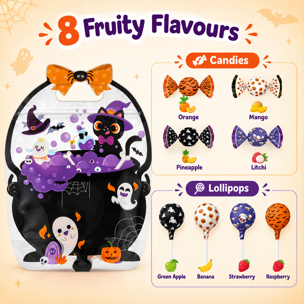Assorted Candy Pouch Witch's Brew 225gm