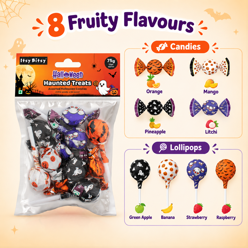 Assorted Candy Pouch Haunted Treats 75gm