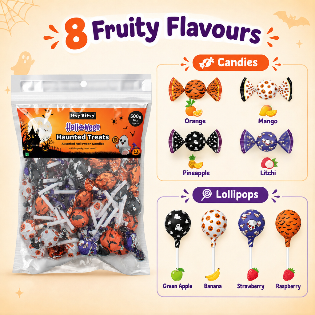 Assorted Candy Pouch Haunted Treats 500gm