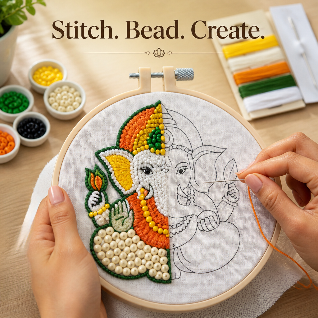 DIY Embroidery Decor Kit Ganesha 1 BOX