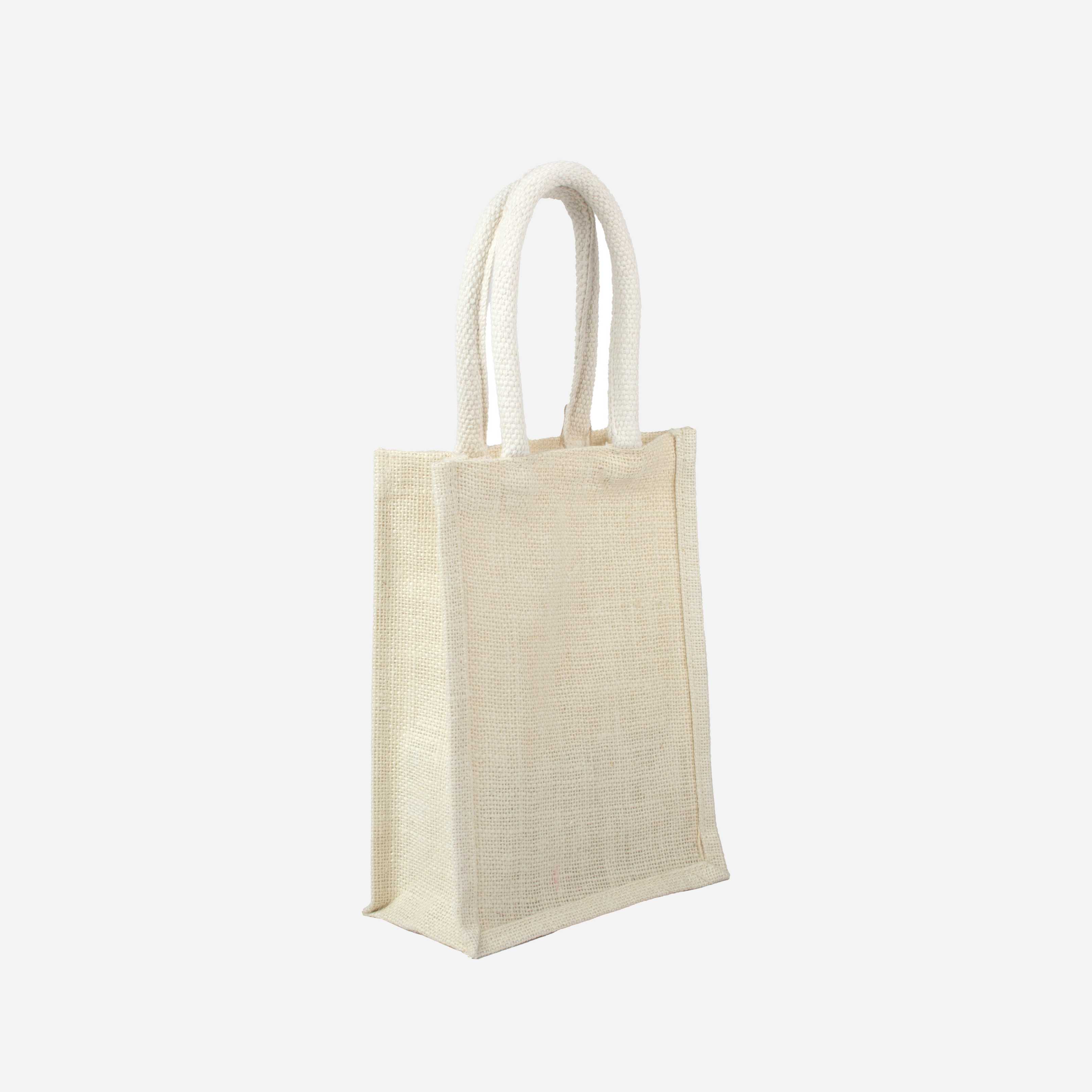 Laminated Jute Bag Off White 8in x 10in 1 pc