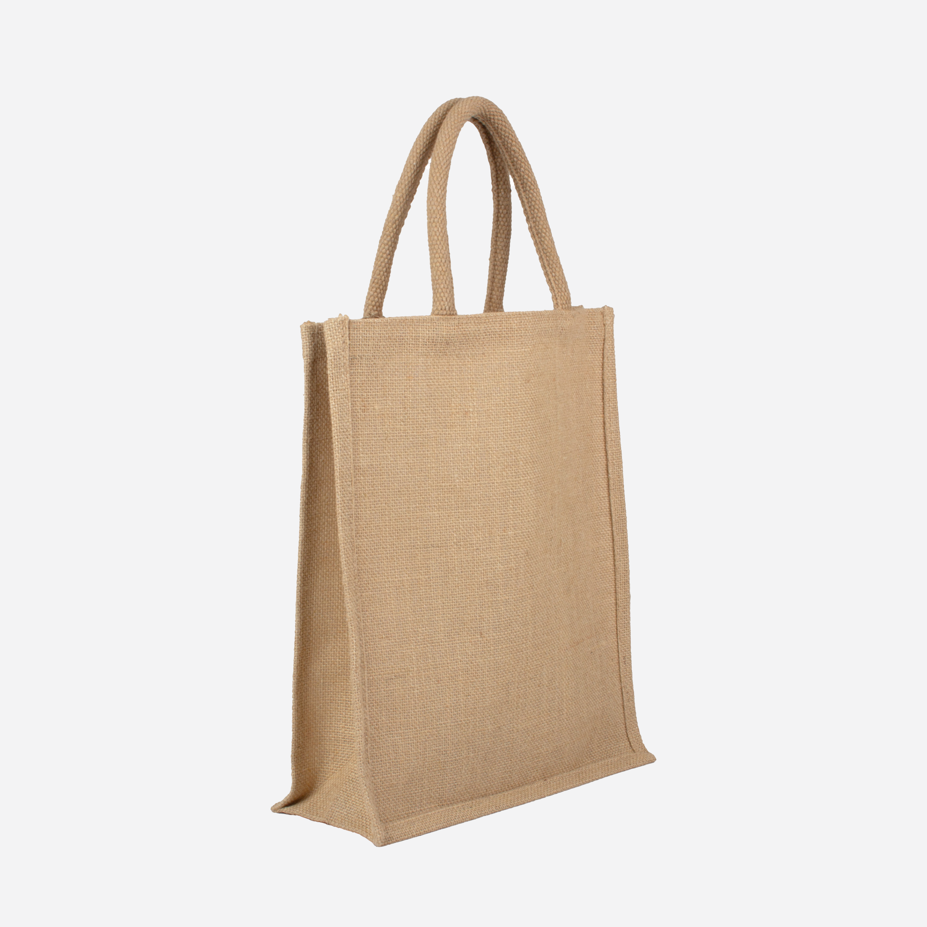 Laminated Jute Bag Natural 12in x 14in 1 pc