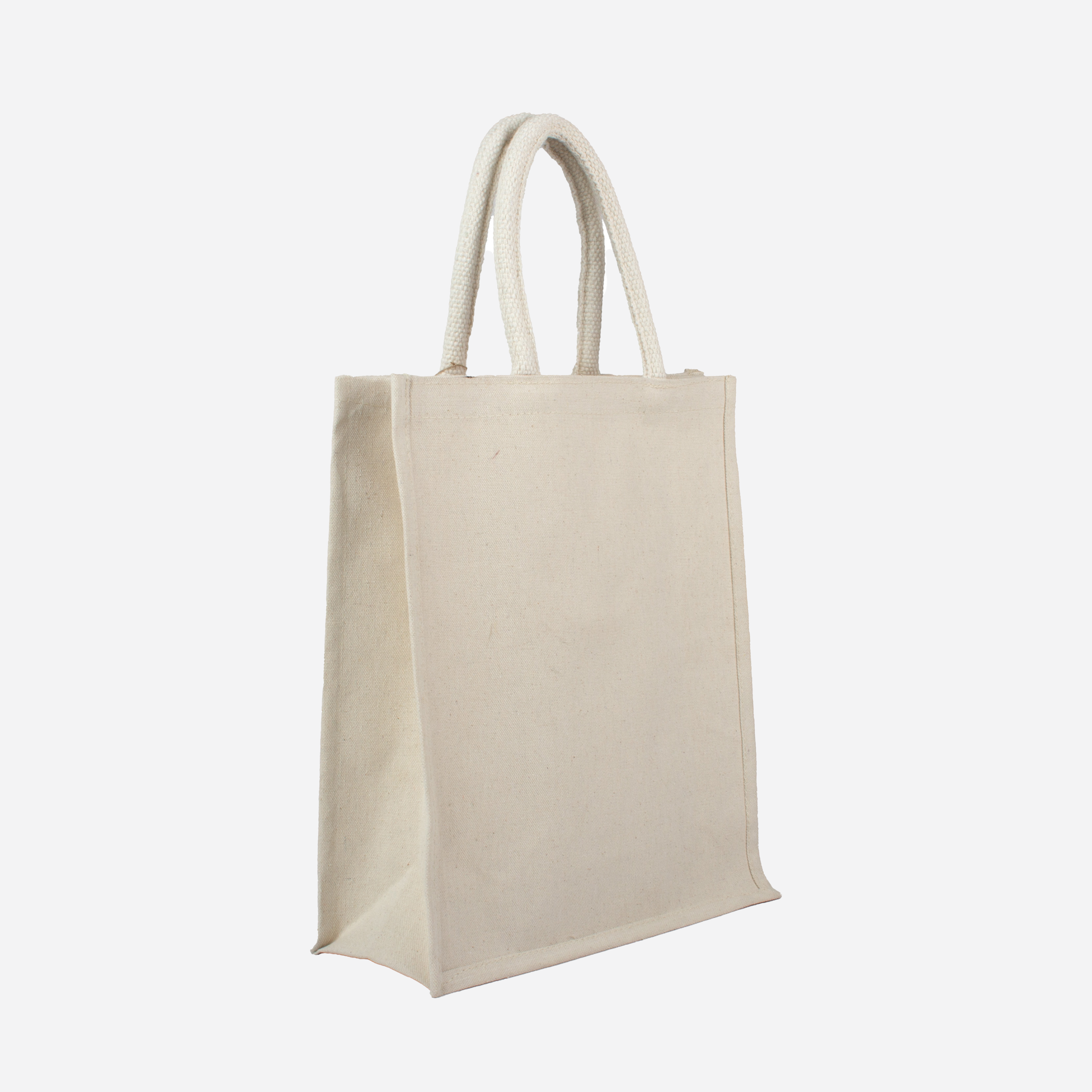 Laminated Cotton Canvas Bag Off White 12in x 14in 1pc