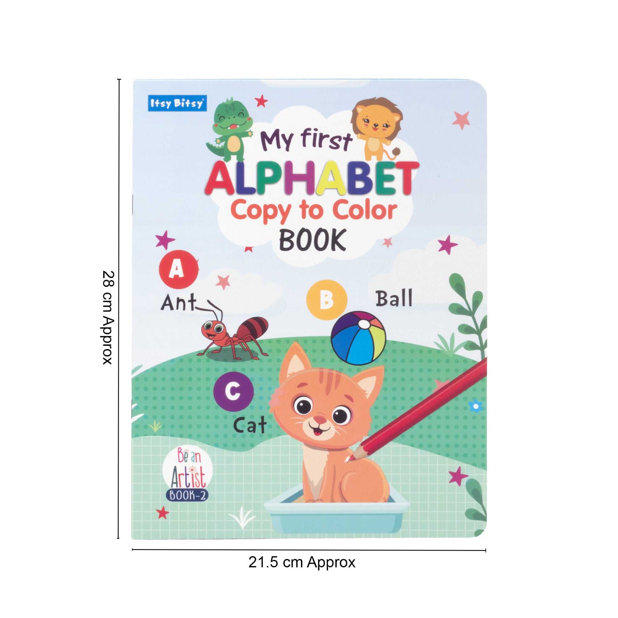 My First Alphabet Copy to Colour L21.5 x W28cm 16pages 1Book