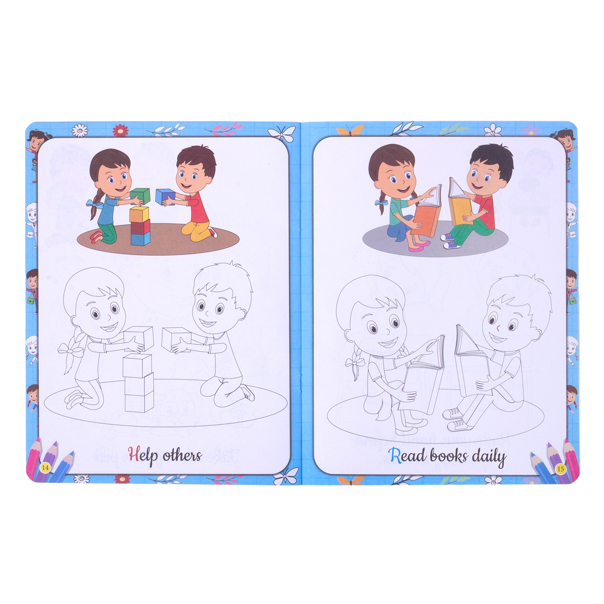 My First Good Habits Copy to Colour L21.5 x W28cm 16pages 1Book
