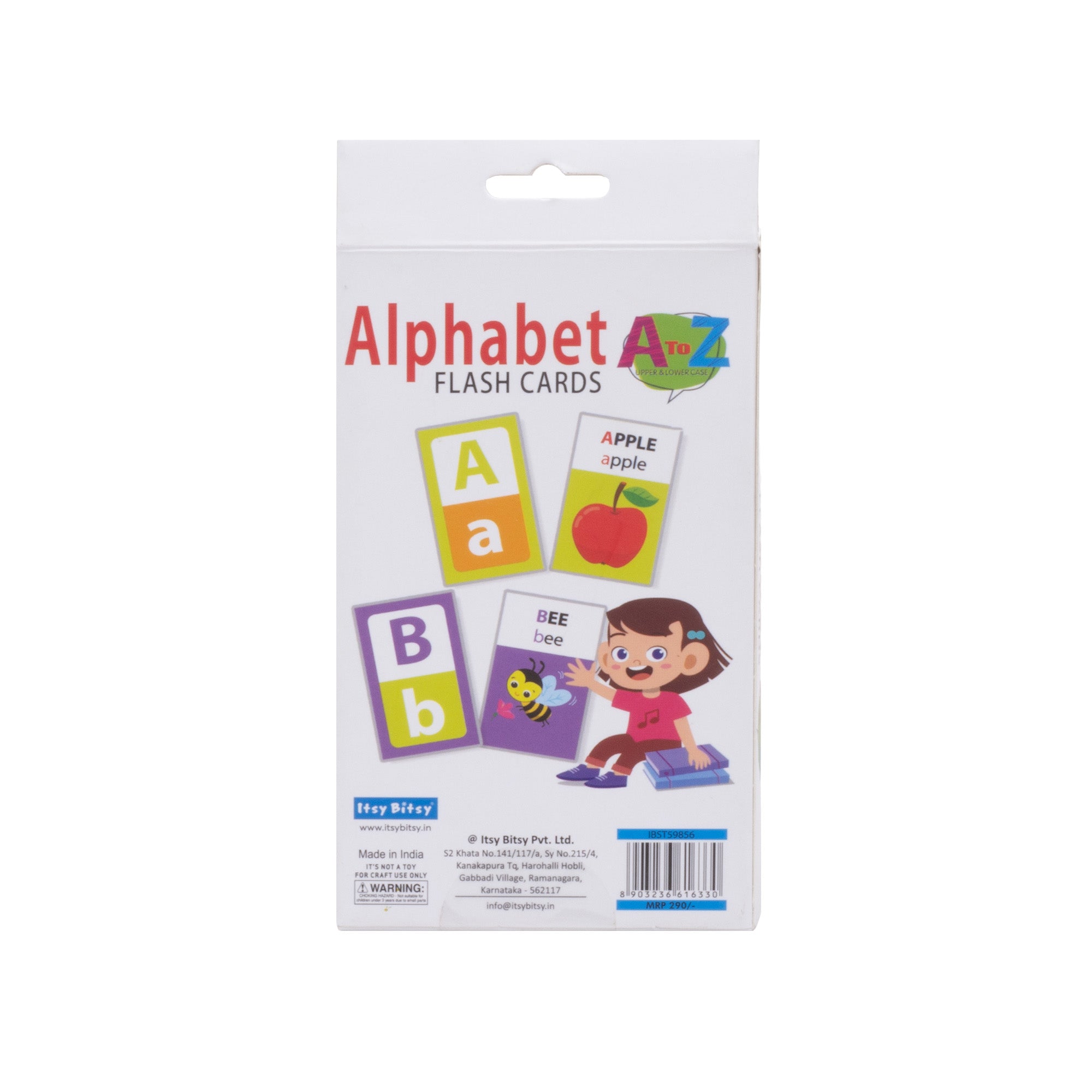 Alphabet Flash Cards L8.4 x W15cm 30pages 1Book