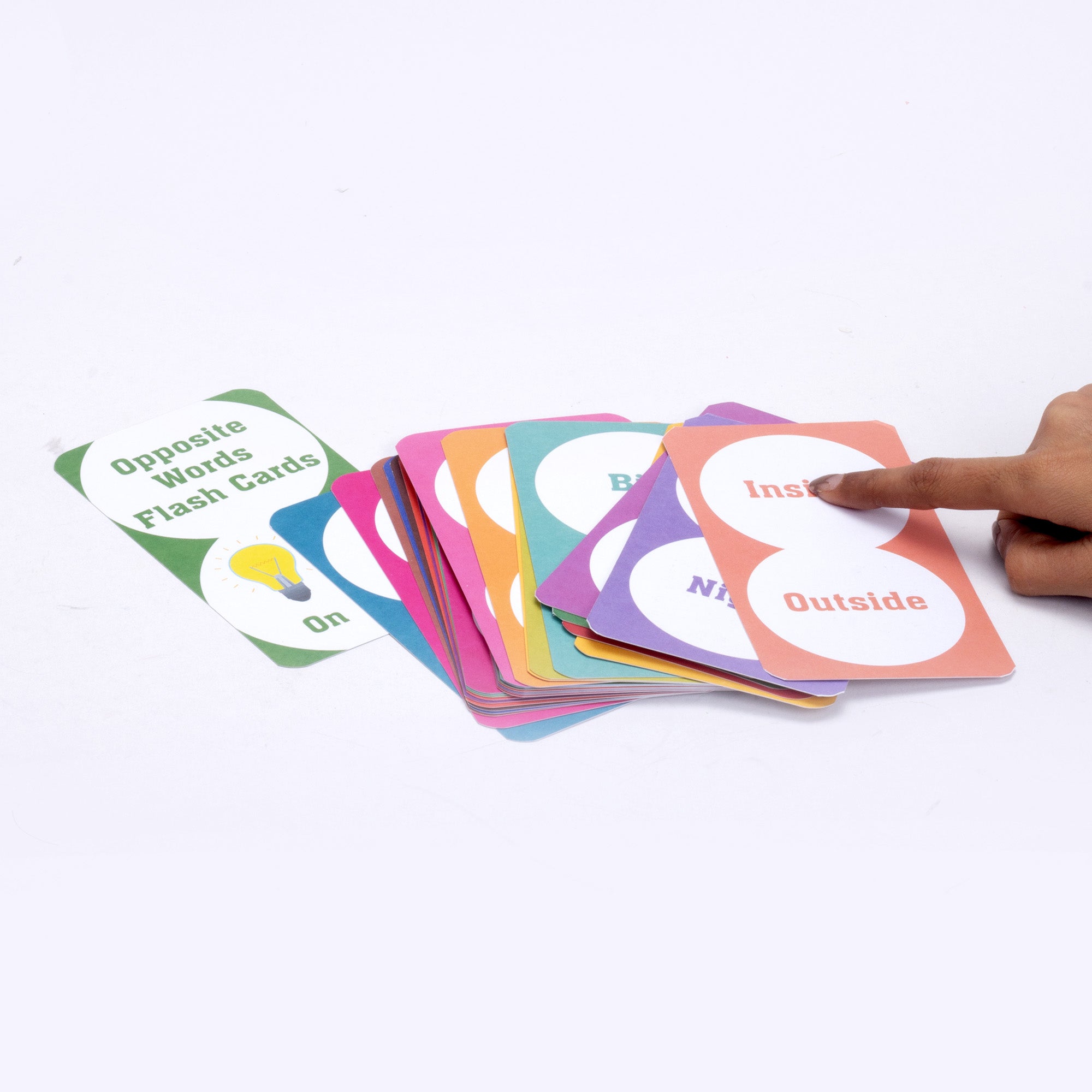 Flash Cards - Opposites L8.4 x W15cm 30pages 1Book