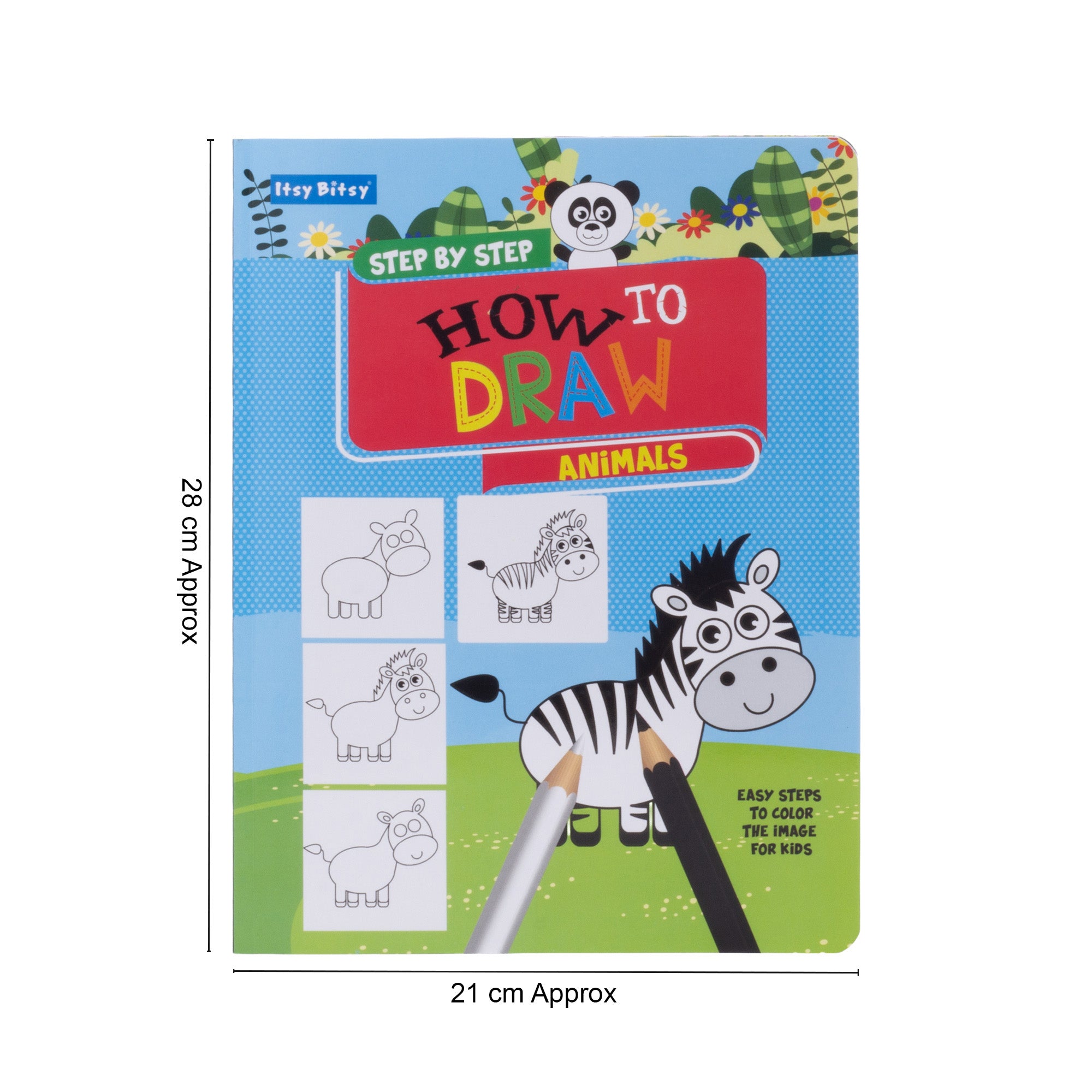 How to Draw Animals Step by Step L21 x W28cm 24pages 1Book