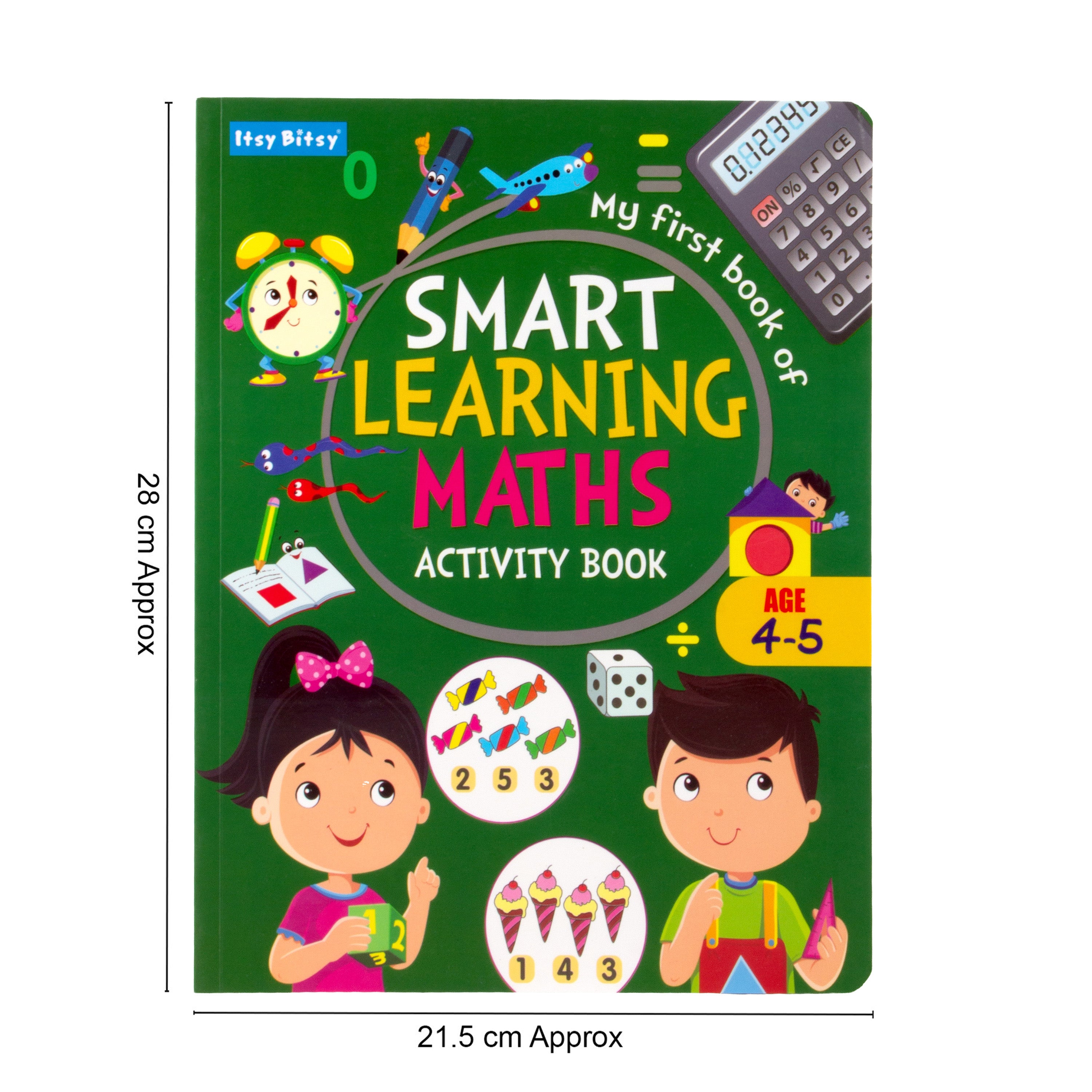 My First Smart Learning Activity Book Maths (4-5 Years) L21.5 x W28cm 64pages 1Book