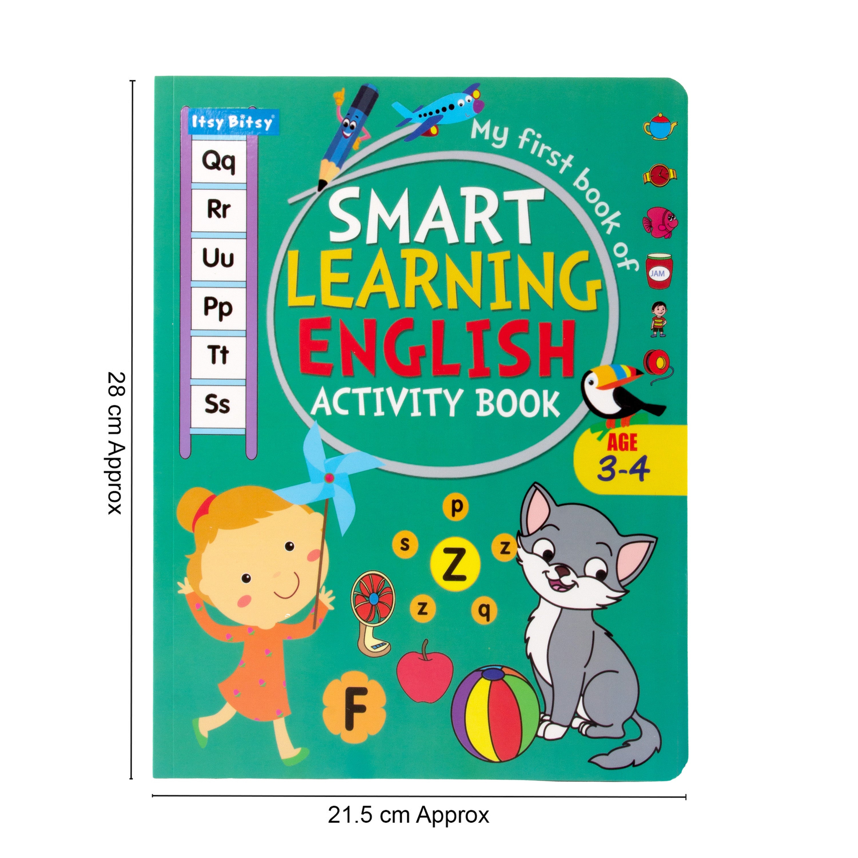My First Smart Learning Activity Book English (3-4 Years) L21.5 x W28cm 64pages 1Book