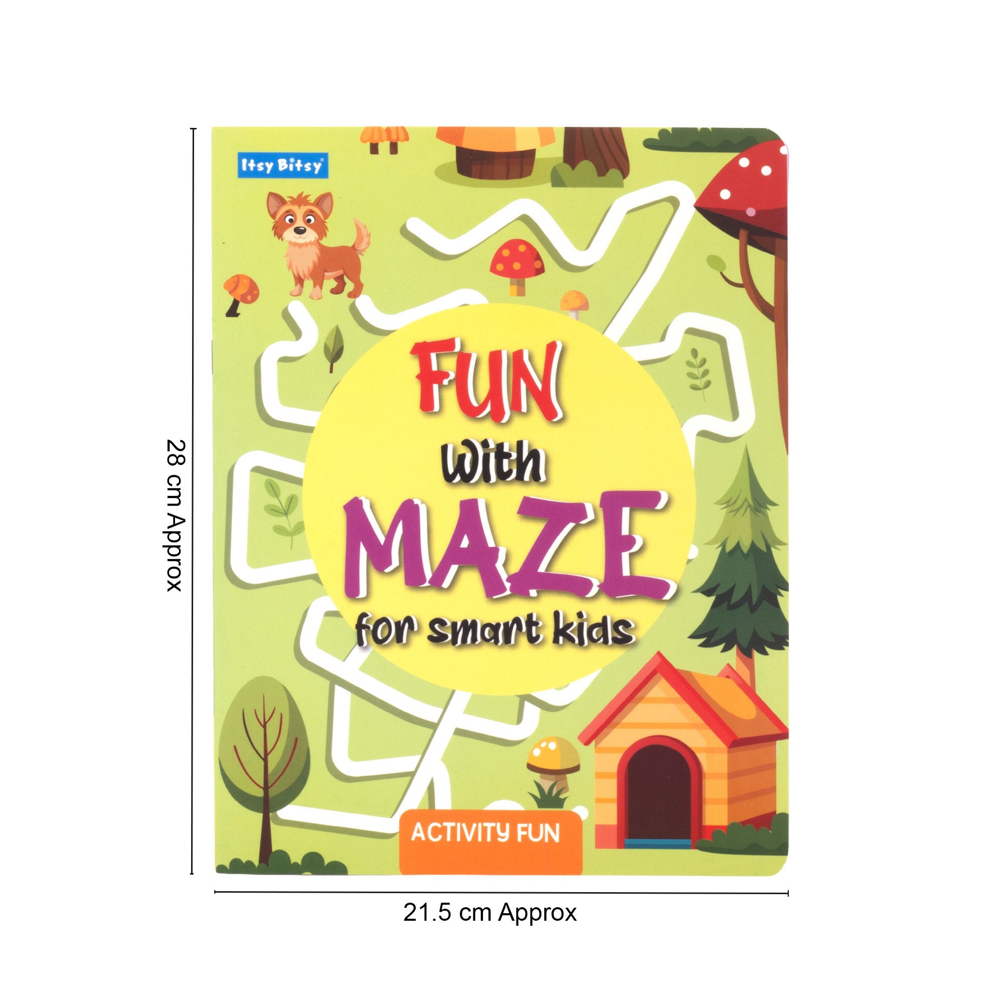 Fun with Maze for Smart Kids L21.5 x W28cm 16pages 1Book